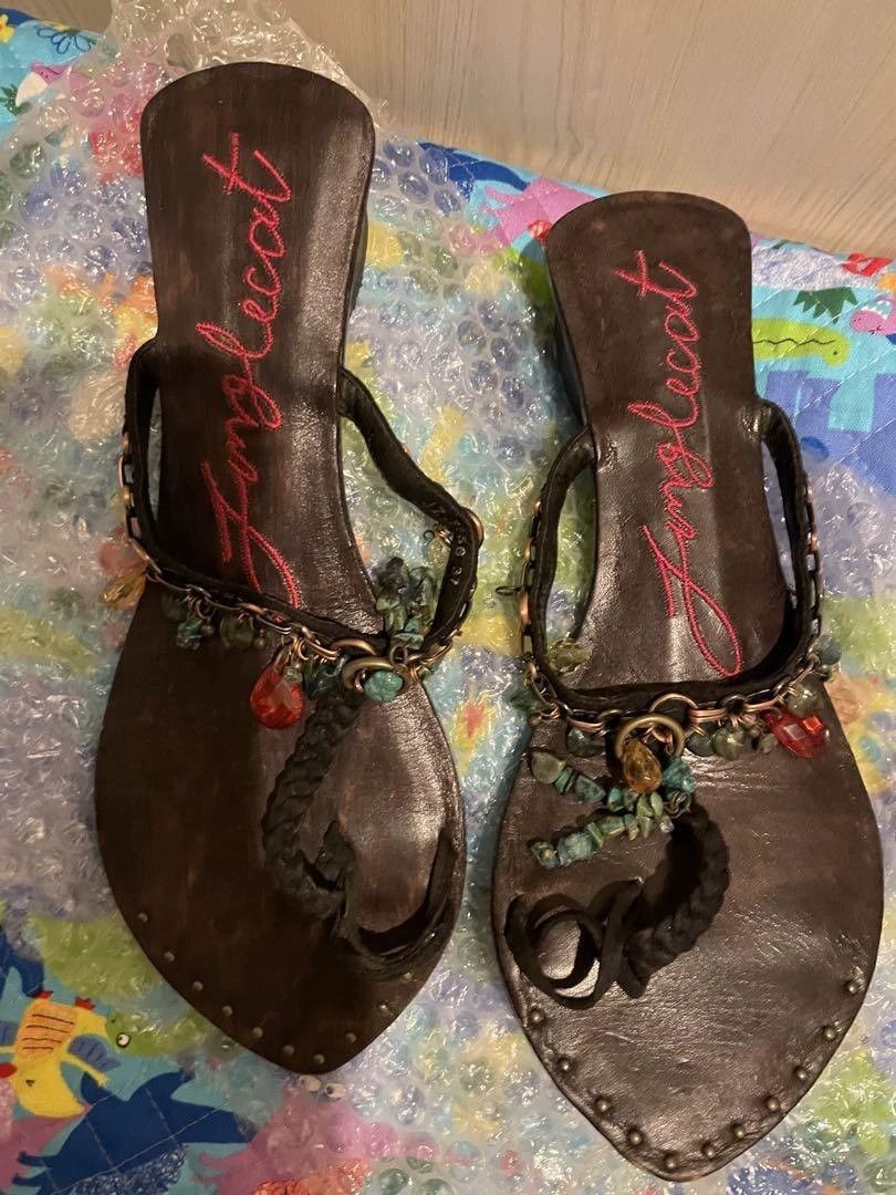 Vintage Vintage Japanese Hippie Pendant Sandal Size US 6.5 / IT 36.5 - 1 Thumbnail