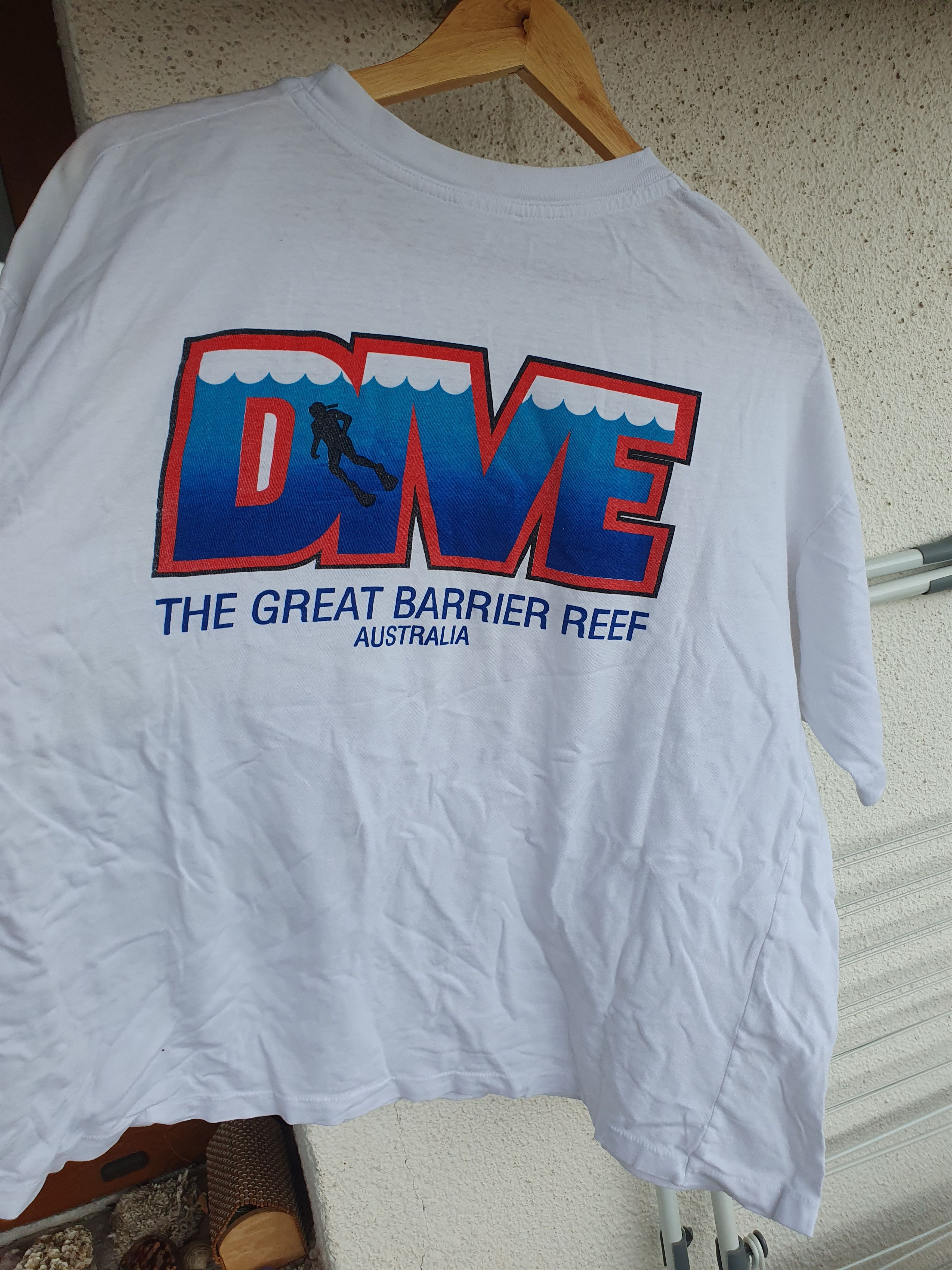 Vintage Great Barrier Reef Australia Vtg dive single stitch tee sz L Size US L / EU 52-54 / 3 - 3 Thumbnail