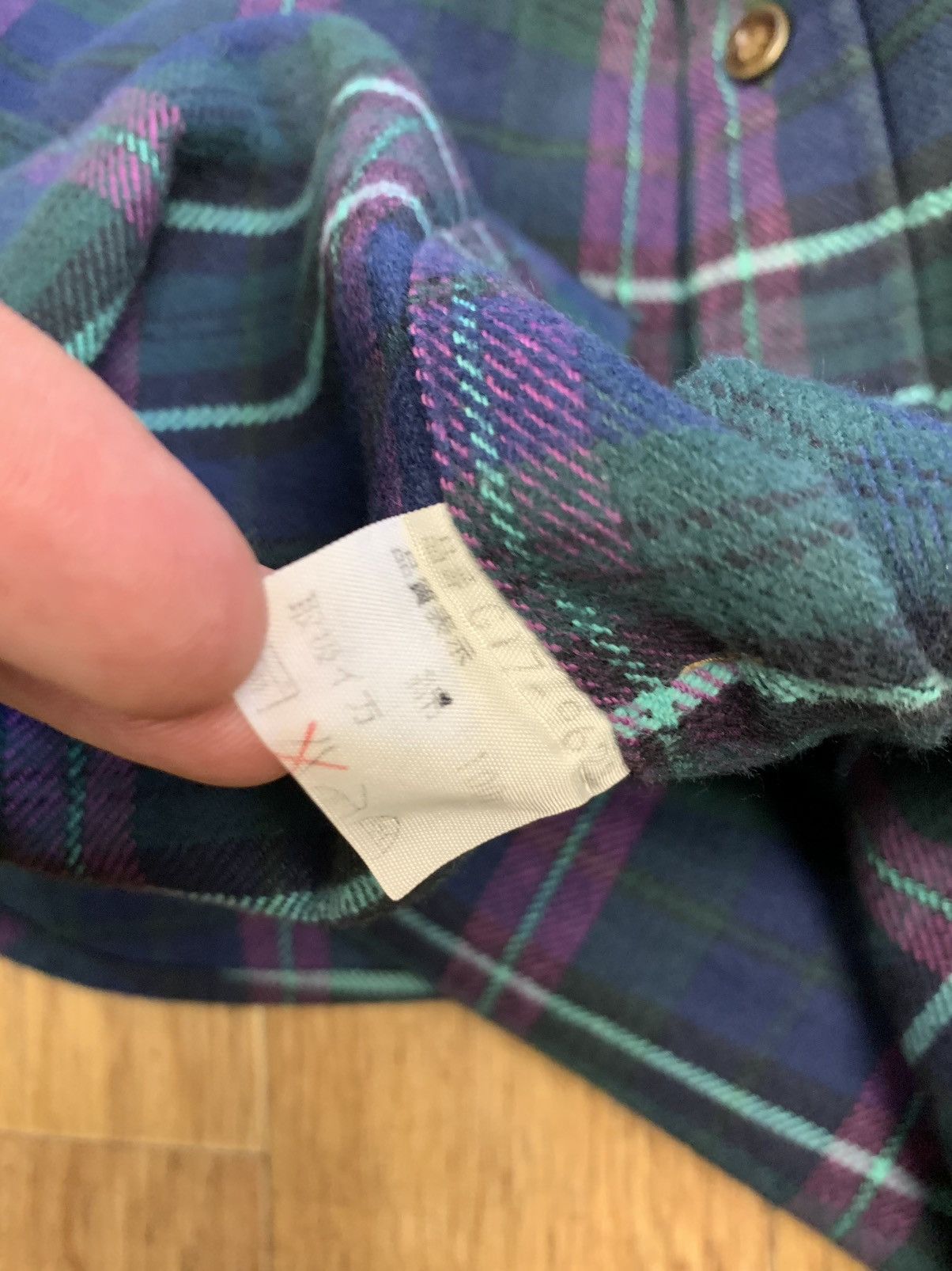 Vintage McGregor 90’s Plaid Tartan Flannel Shirt Corduroy Neck Size US M / EU 48-50 / 2 - 4 Thumbnail