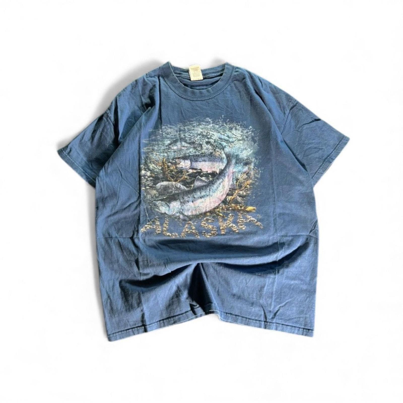Hanes Vintage Hanes Alaska Fish Tee Size US XL / EU 56 / 4 - 1 Thumbnail