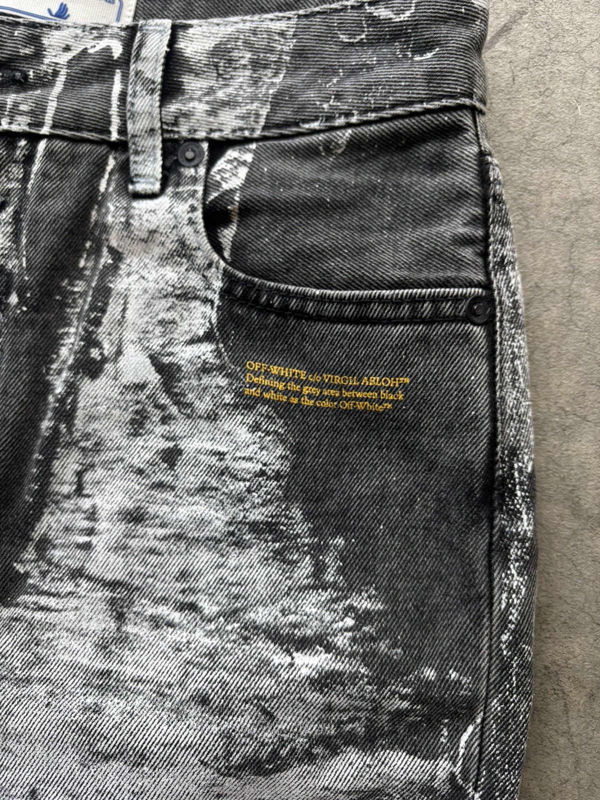 Off-White Off White X Pablo Tomek Straight Painted Jeans Size US 32 / EU 48 - 5 Thumbnail