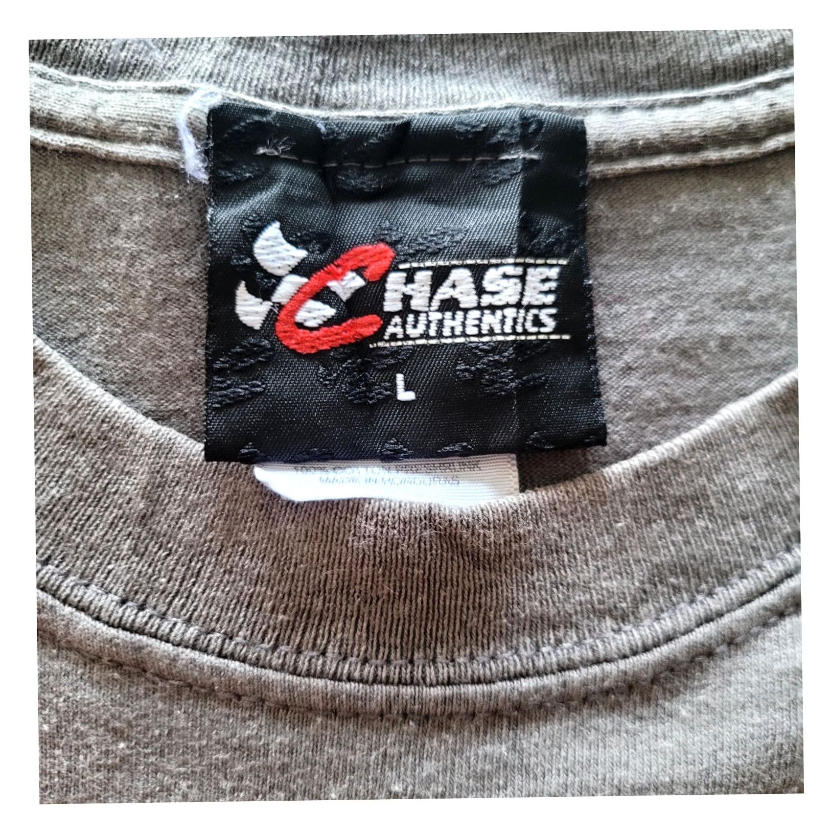 Chase Authentics Vintage Dale Earnhardt Jr. Bud Racing T-Shirt - Large (L) - 100% Cotton - Chase Authentics - Gray - Unisex Adults - Short Sleeve - Crew Neck Size US L / EU 52-54 / 3 - 7 Thumbnail