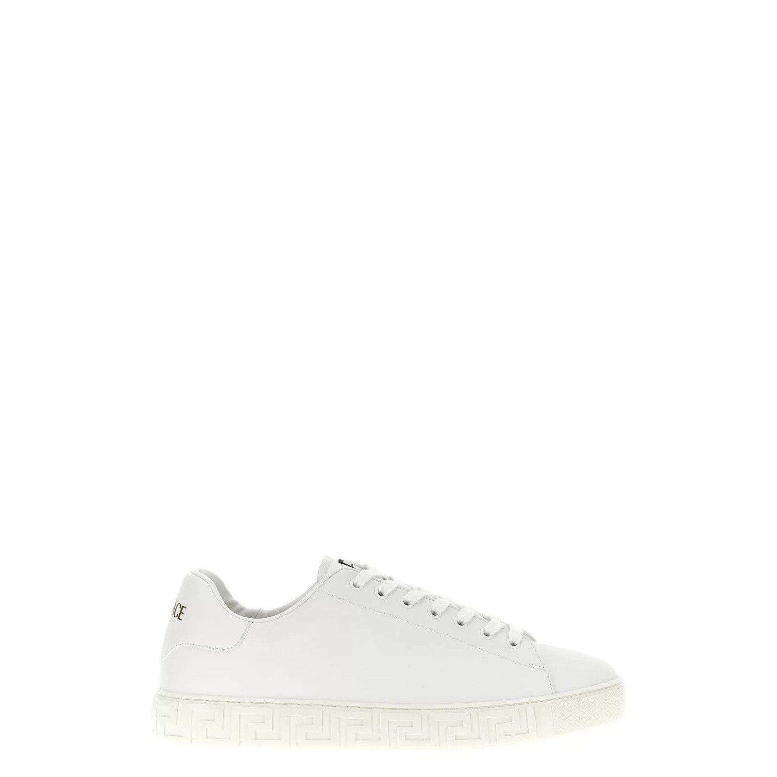 Versace VERSACE Greca White Leather Sneakers New & Authentic (Men's Size US 12 / EU 45 - 1 Thumbnail