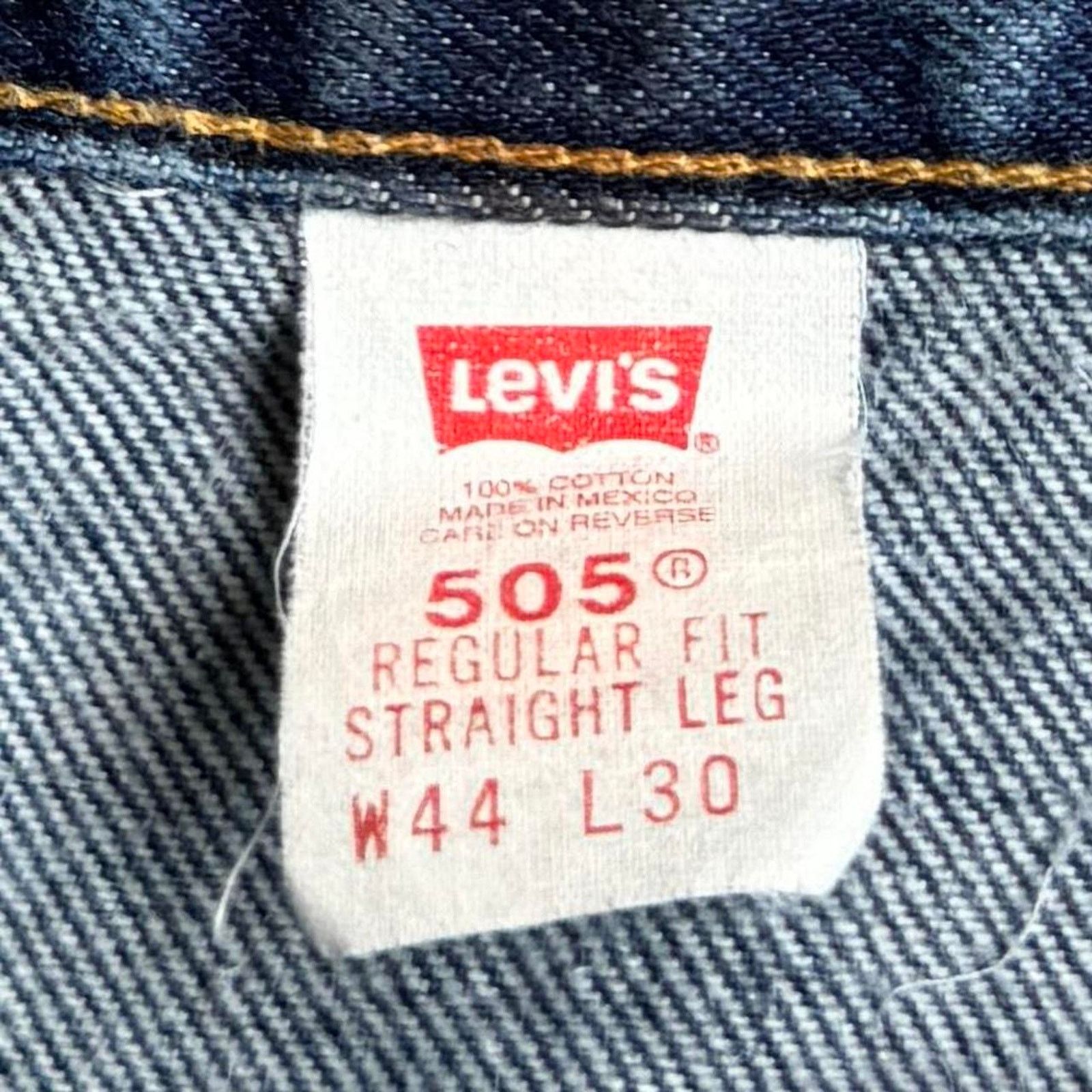 Levi's × Levi's Vintage Clothing × Vintage Vintage 90s Levi’s 505 Baggy Grunge Opium Denim Jeans Size US 43 - 4 Thumbnail