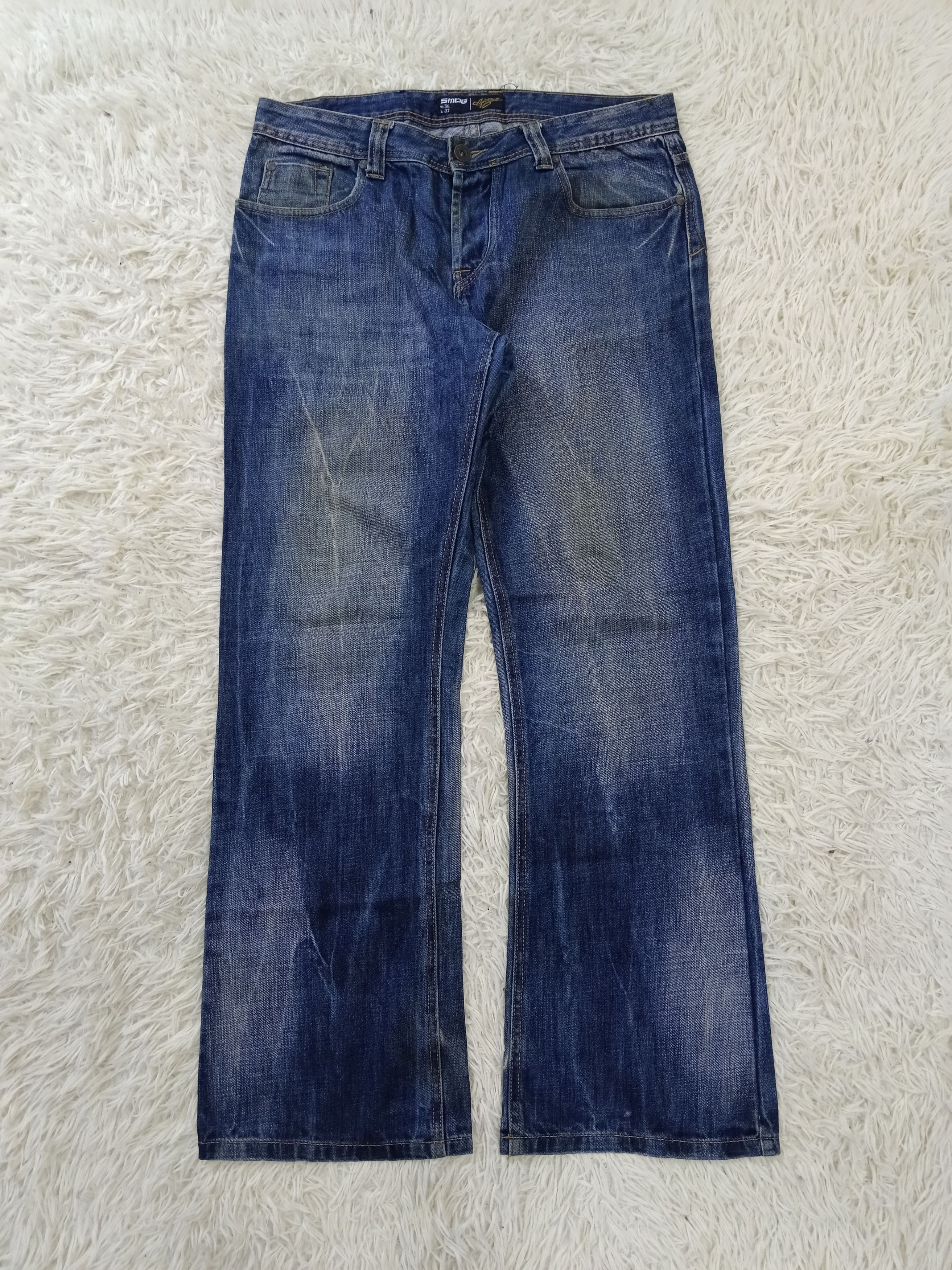 Japanese Brand FLARE SMOG DENIM PANTS Size US 36 / EU 52 - 1 Thumbnail