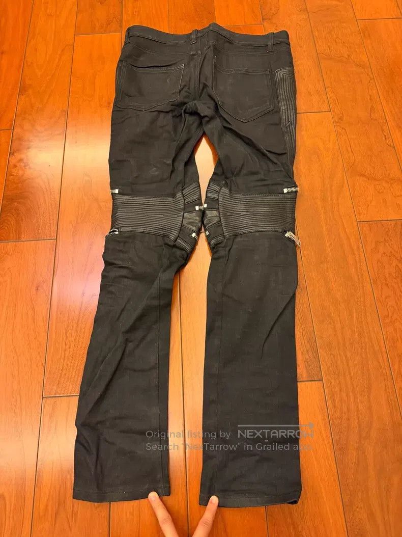 Saint Laurent Paris Saint Laurent Paris Patchwork Zipper Motorcycle Trousers Size US 32 / EU 48 - 5 Thumbnail