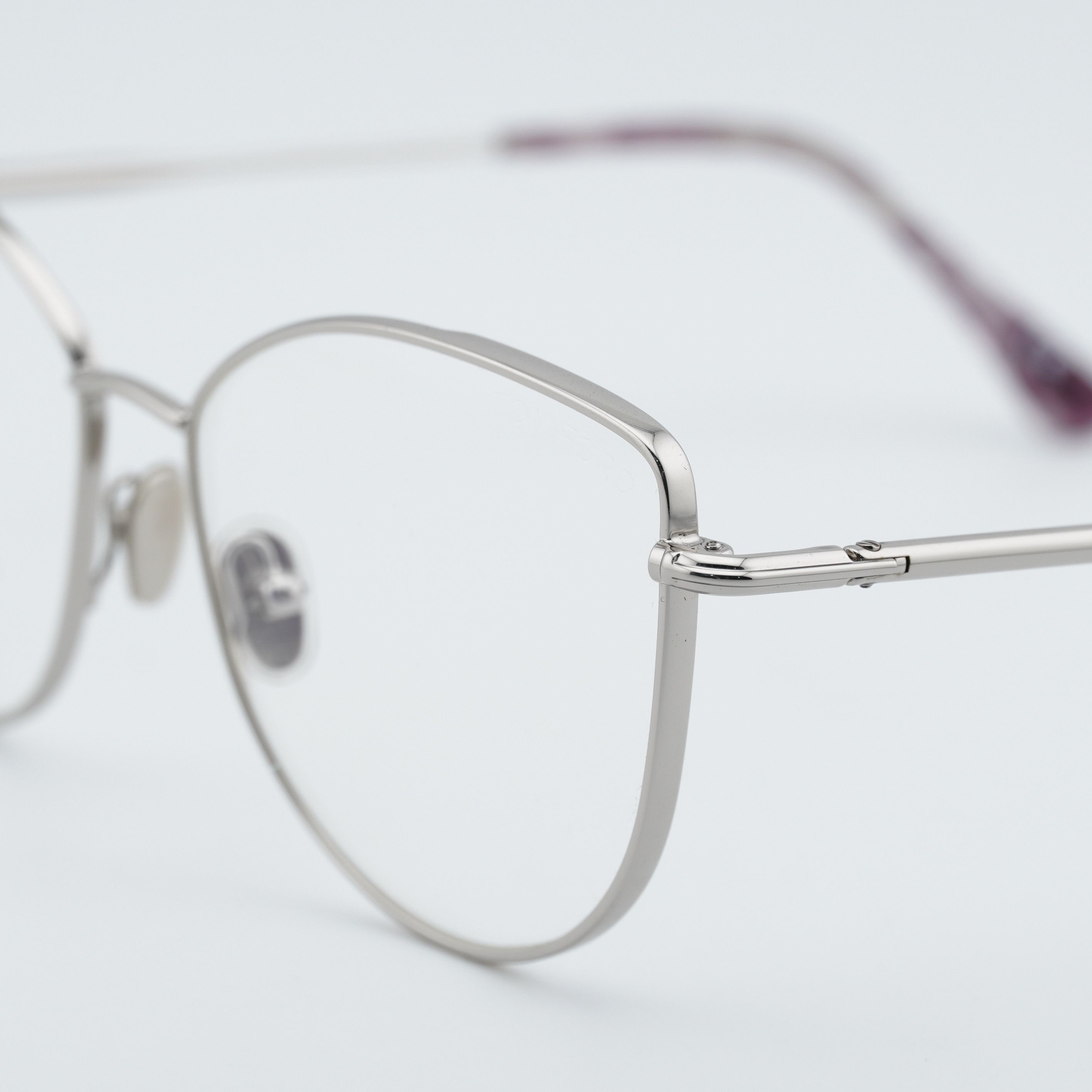 Tom Ford Tom Ford TF5667-B 016 Eyeglasses Palladium 55mm Cat Eye Fram Size ONE SIZE - 2 Thumbnail