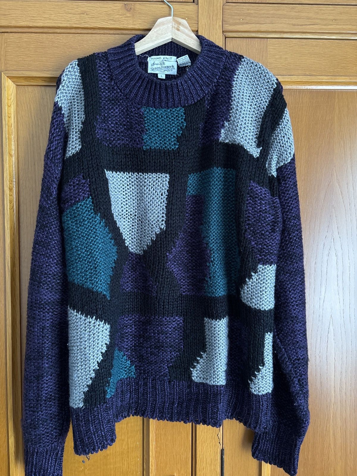 Other Handknit Vibtage Sweater Size US L / EU 52-54 / 3 - 1 Thumbnail