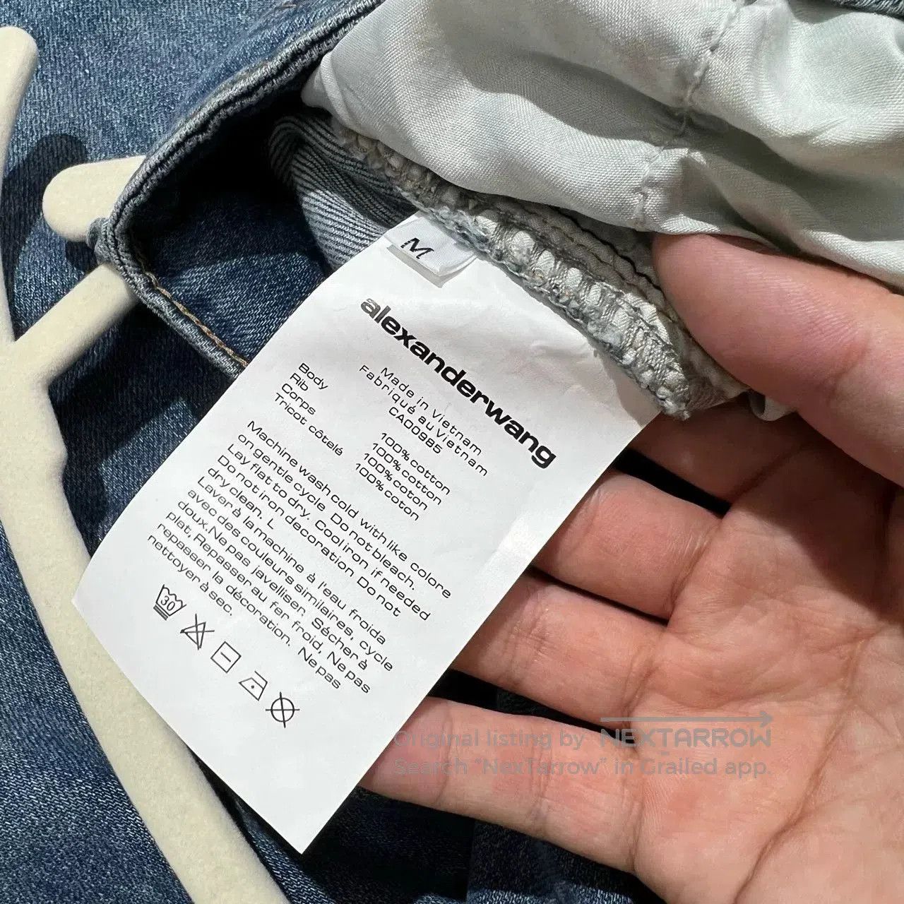Alexander Wang Alexander Wang Rhinestone Jeans. Size 35" - 7 Thumbnail