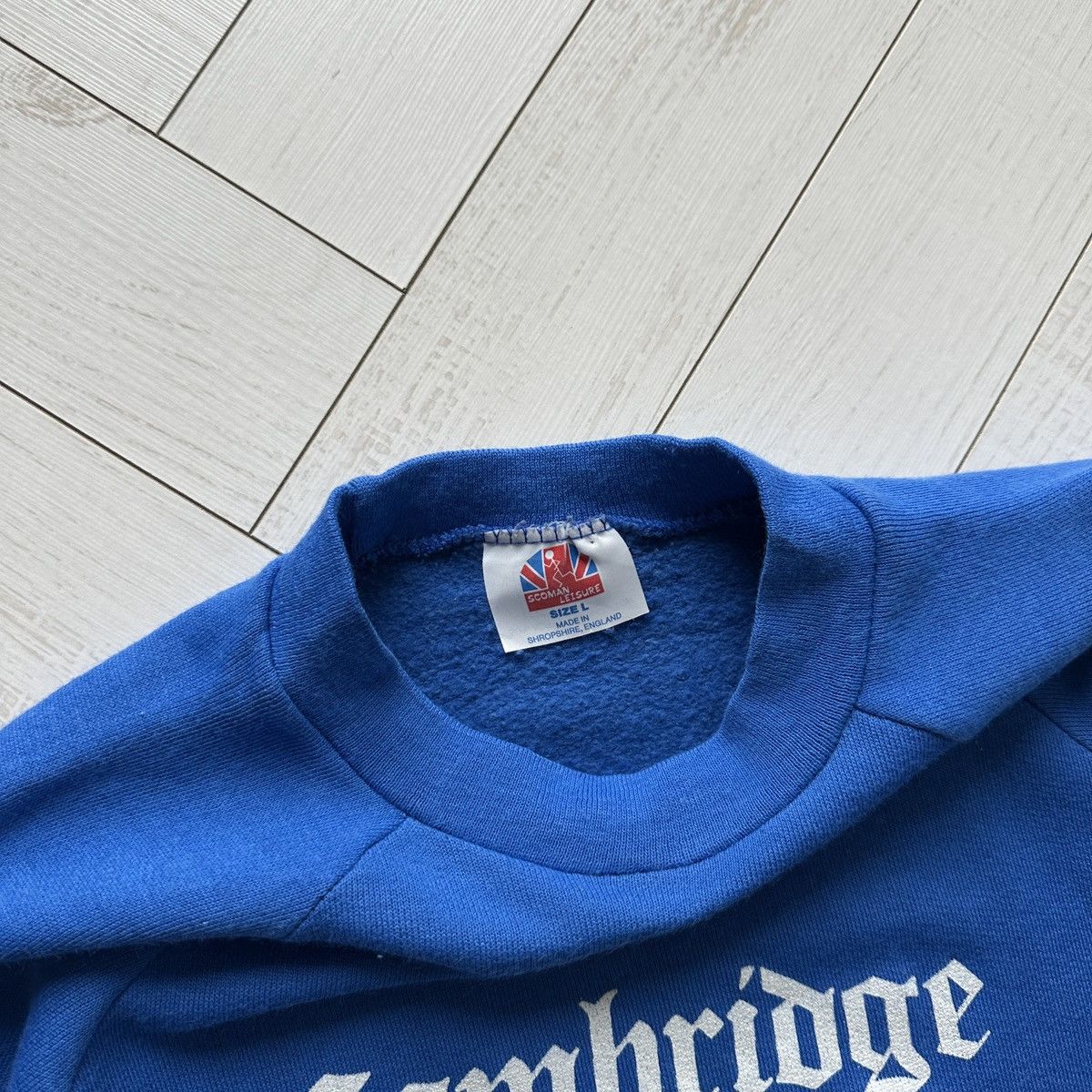 Vintage Vintage 80s rare Cambridge University Made in UK sweatshirt Size US L / EU 52-54 / 3 - 6 Thumbnail