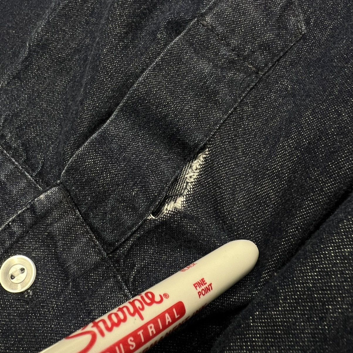 Hard Rock Cafe × Vintage VTG Hard Rock Cafe Denim Shirt Blue Button Queensland Y2K Size US L / EU 52-54 / 3 - 12 Thumbnail