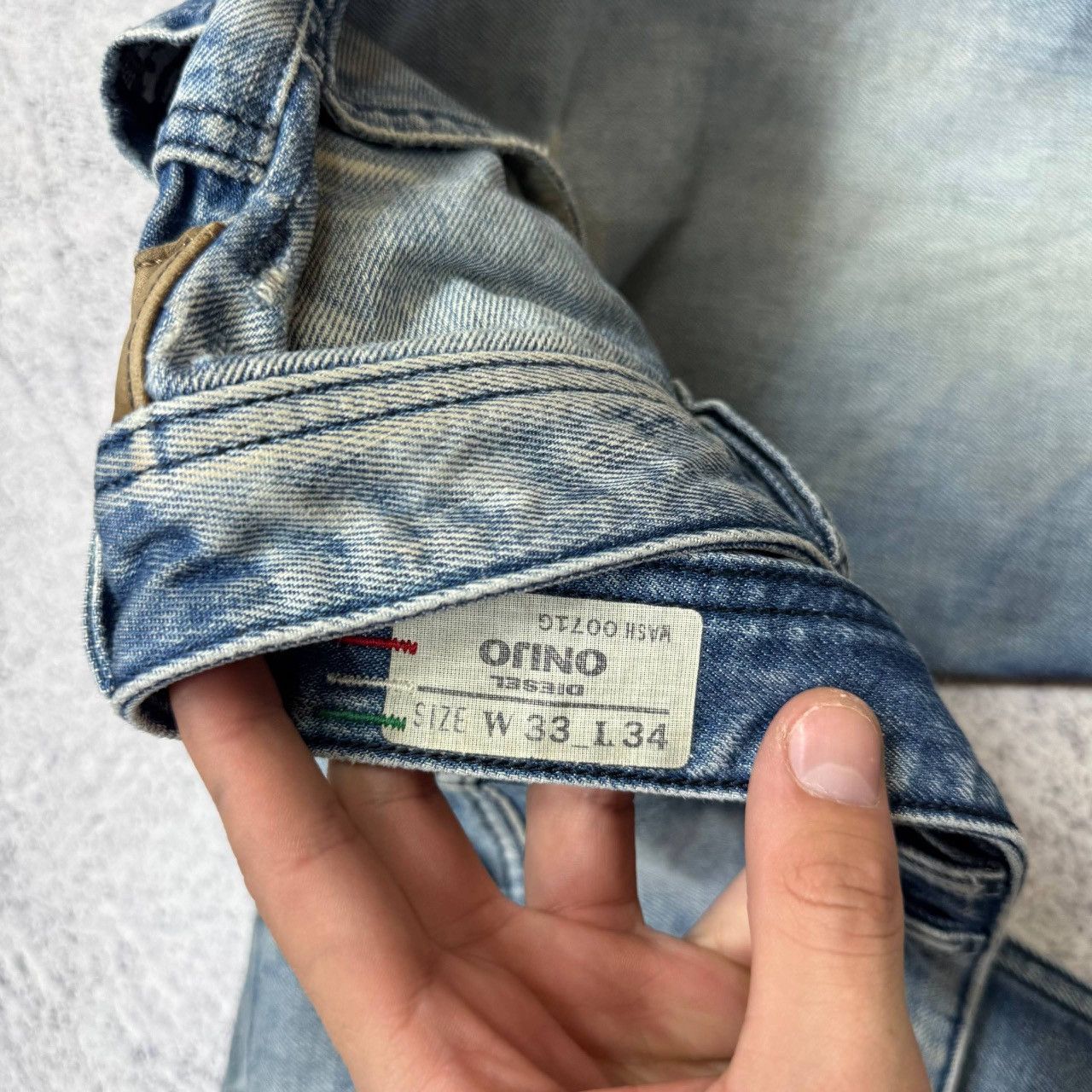 Diesel Diesel Industry Baggy Faded Big Logo Denim Jeans Mens 33 Size US 33 - 4 Thumbnail