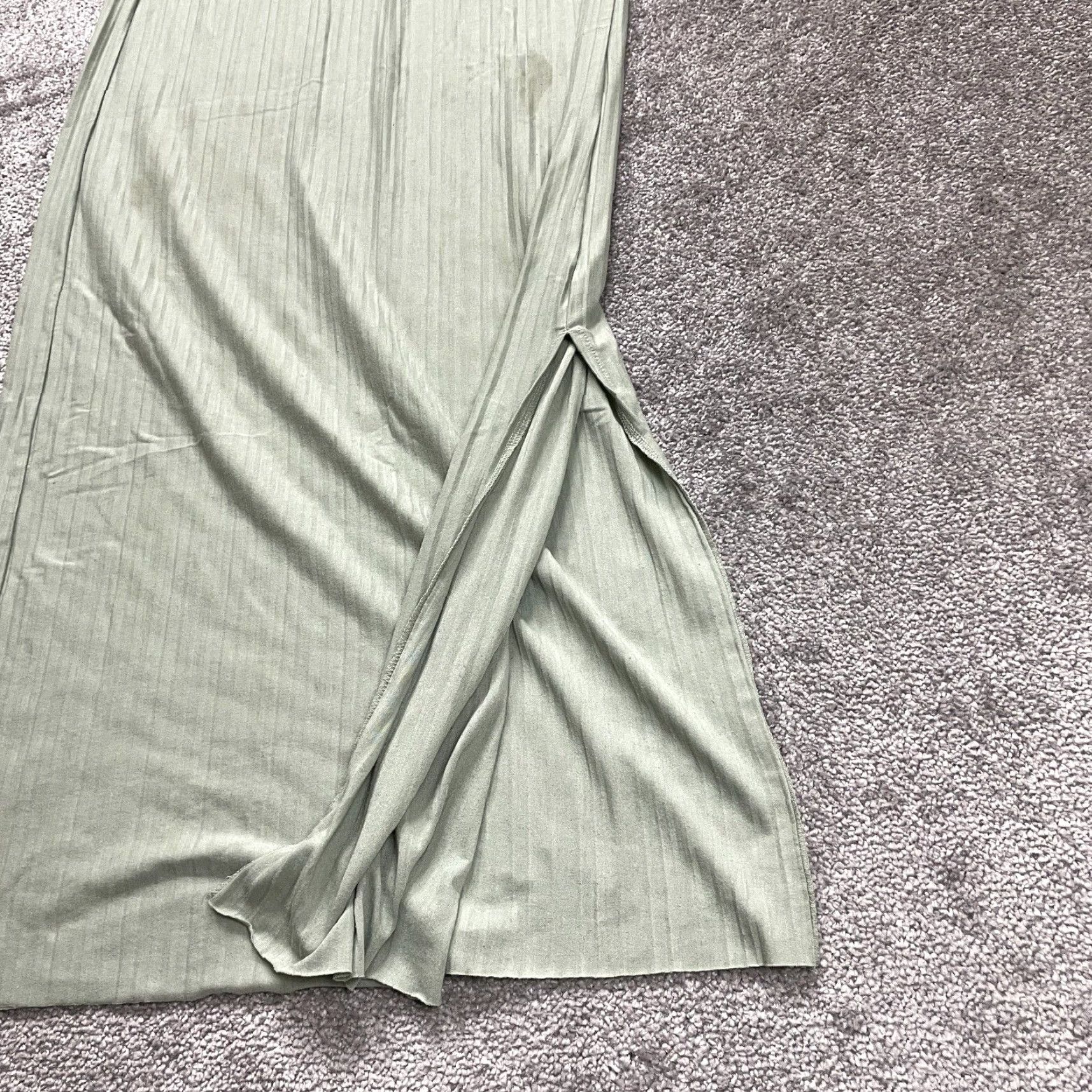 Vintage VINTAGE A New Day Maxi Dress Women's Medium Green Casual Bohemian Sleeveless 90s Size M / US 6-8 / IT 42-44 - 3 Thumbnail