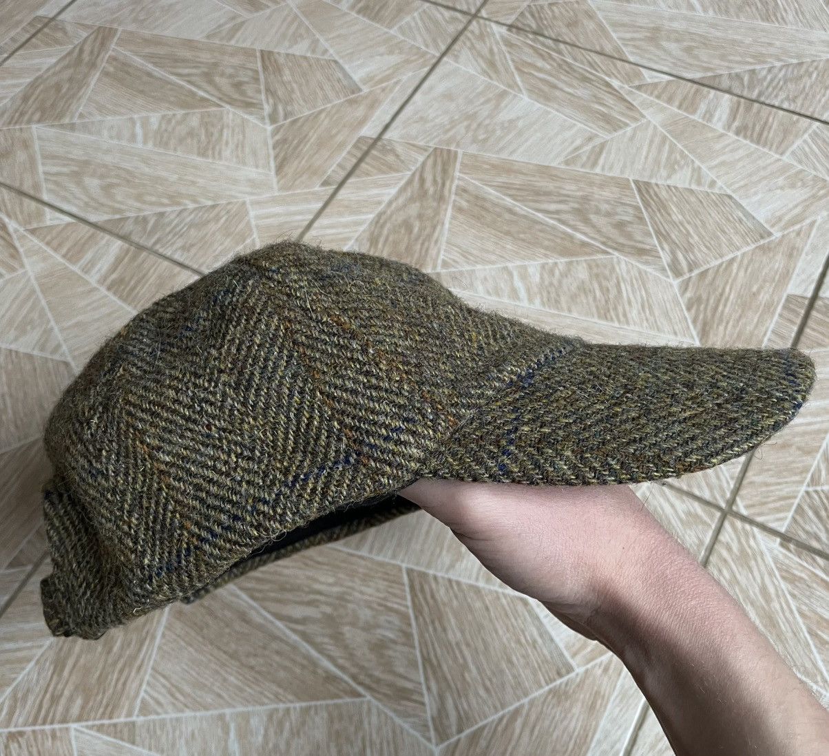 Harris Tweed × Vintage Vintage Classic 90s Retro New Pure Wool Harris Tweed Cap Size ONE SIZE - 3 Thumbnail