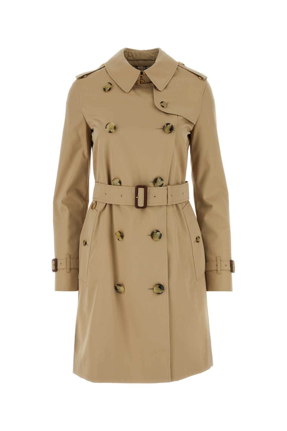 Burberry Beige Cotton Trench Coat Size L / US 10 / IT 46 - 1 Thumbnail