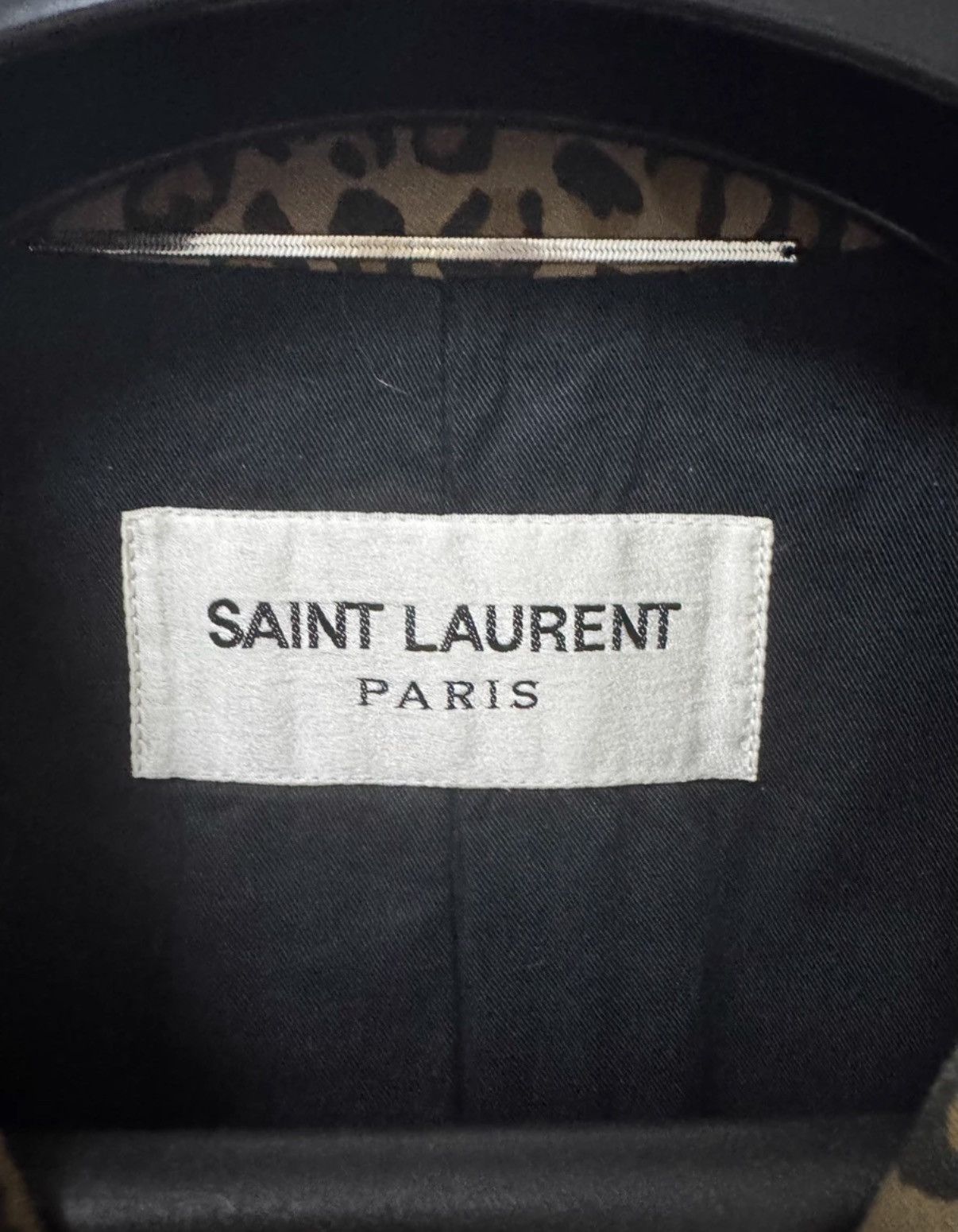 Saint Laurent Paris SLP 16SS Runway Double-Breasted Caramel Leopard Print Coat Size US L / EU 52-54 / 3 - 6 Thumbnail