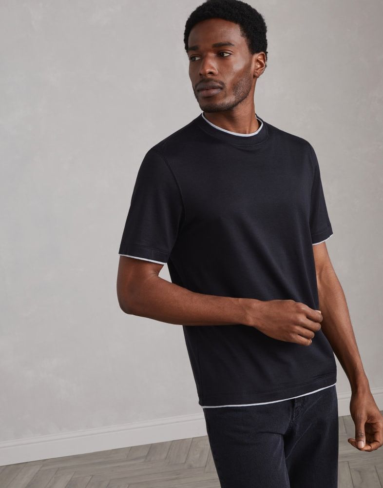 Brunello Cucinelli o1w1db10825 T-Shirt in Black Size US S / EU 44-46 / 1 - 1 Thumbnail