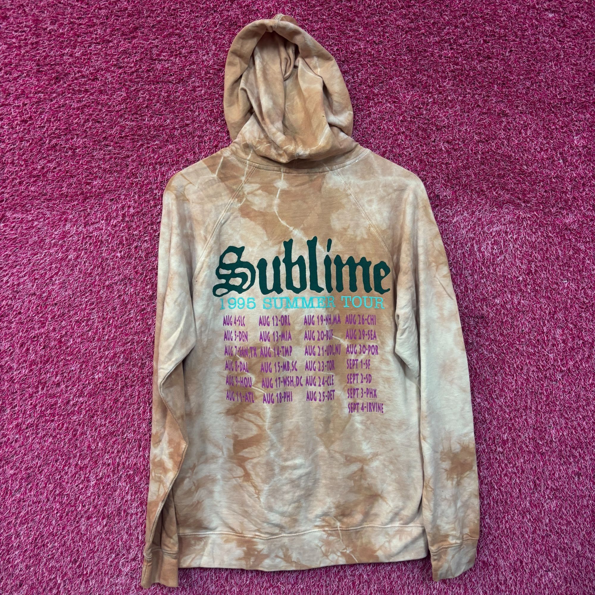 Sublime Sublime Sun 1995 Summer Tour Tie Dye Ska Rock Band Hoodie M Size US M / EU 48-50 / 2 - 3 Thumbnail