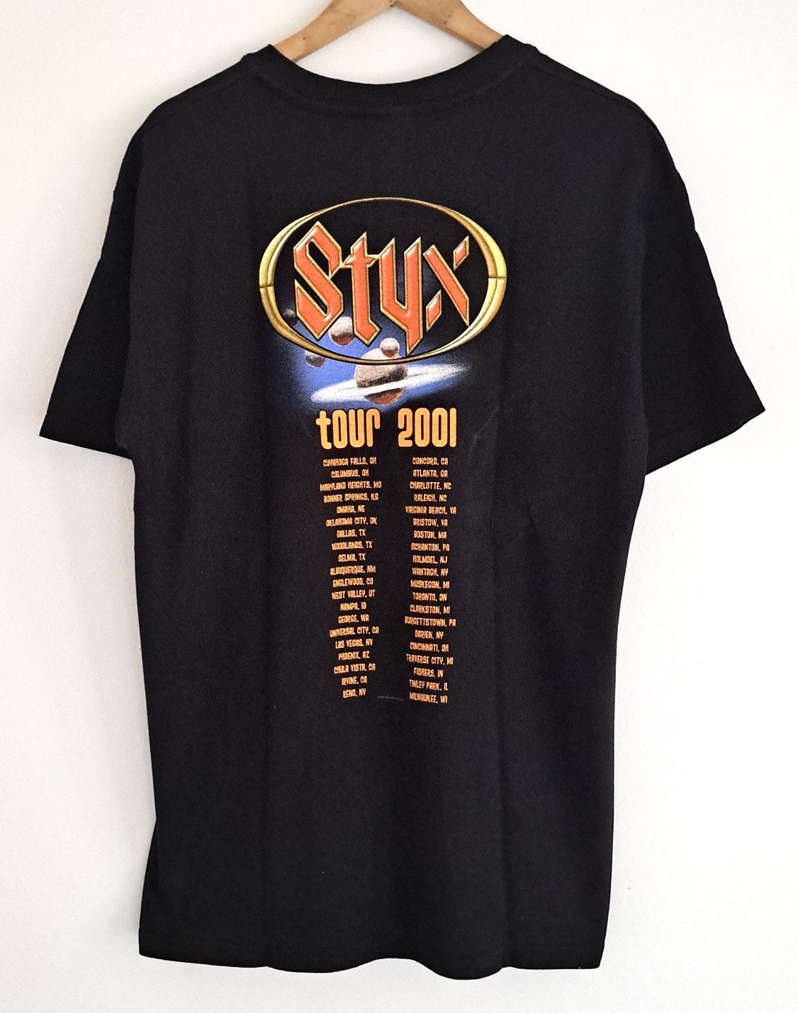 Band Tees STYX x Vintage Tour T-Shirt 2001 Size US L / EU 52-54 / 3 - 2 Thumbnail