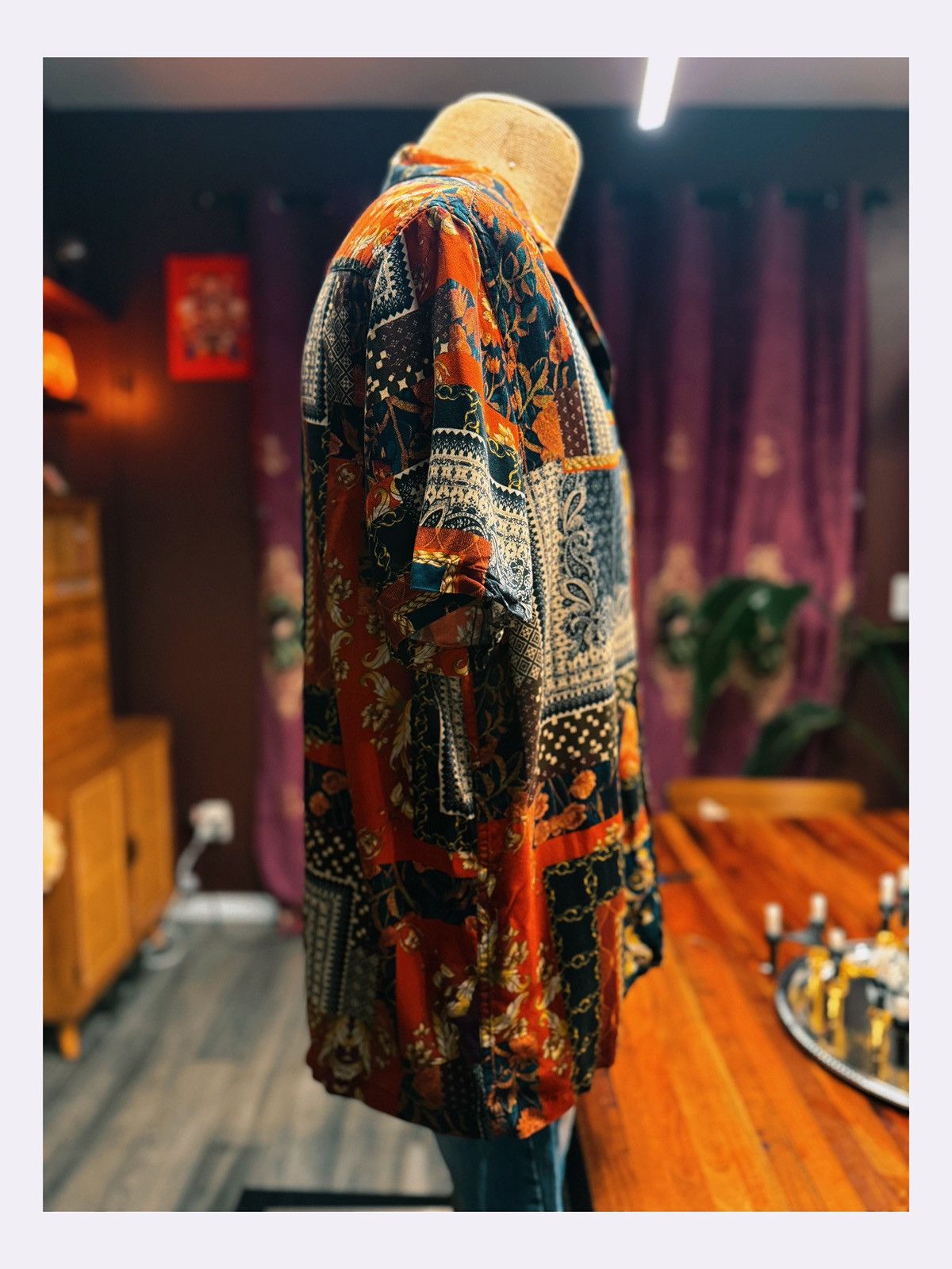 Asos ASOS DESIGN Baroque Patchwork Shirt – Size M Size US M / EU 48-50 / 2 - 6 Thumbnail