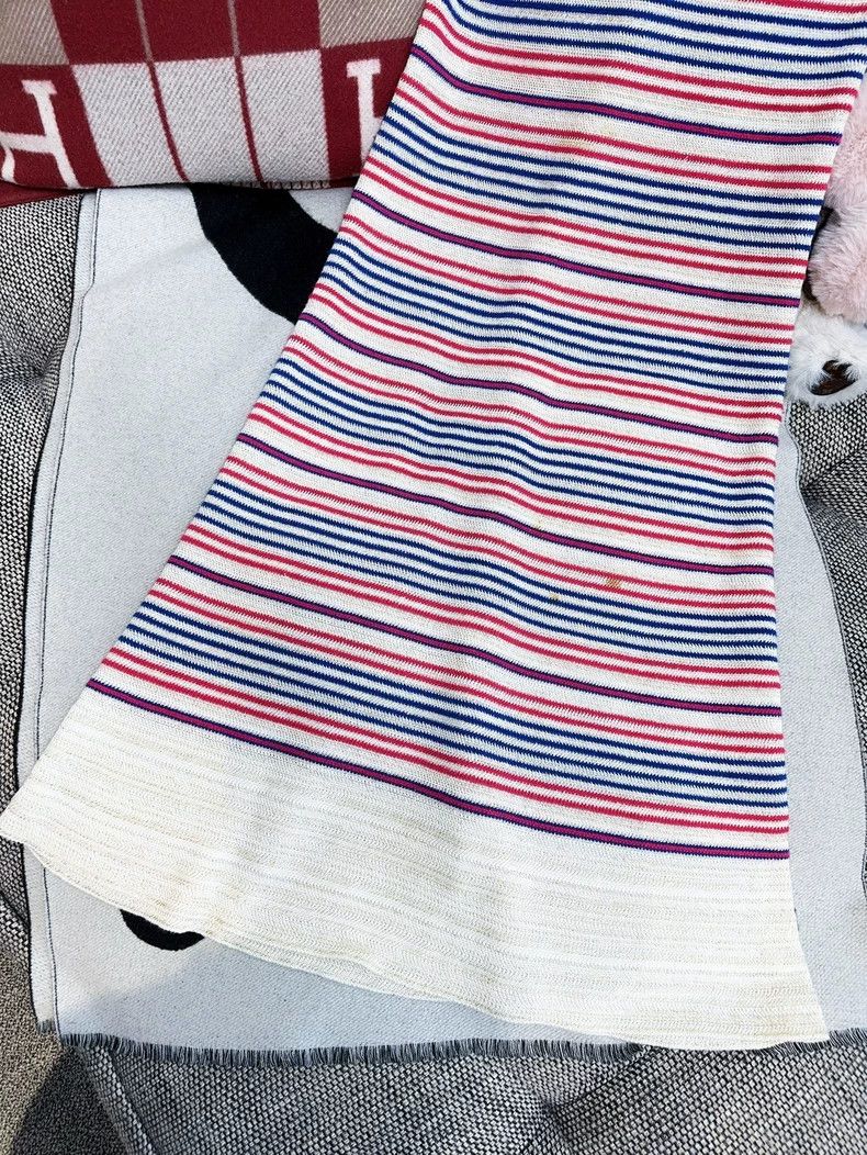 Chanel Chanel Early spring show red striped short-sleeved knitted Size XS / US 0-2 / IT 36-38 - 3 Thumbnail