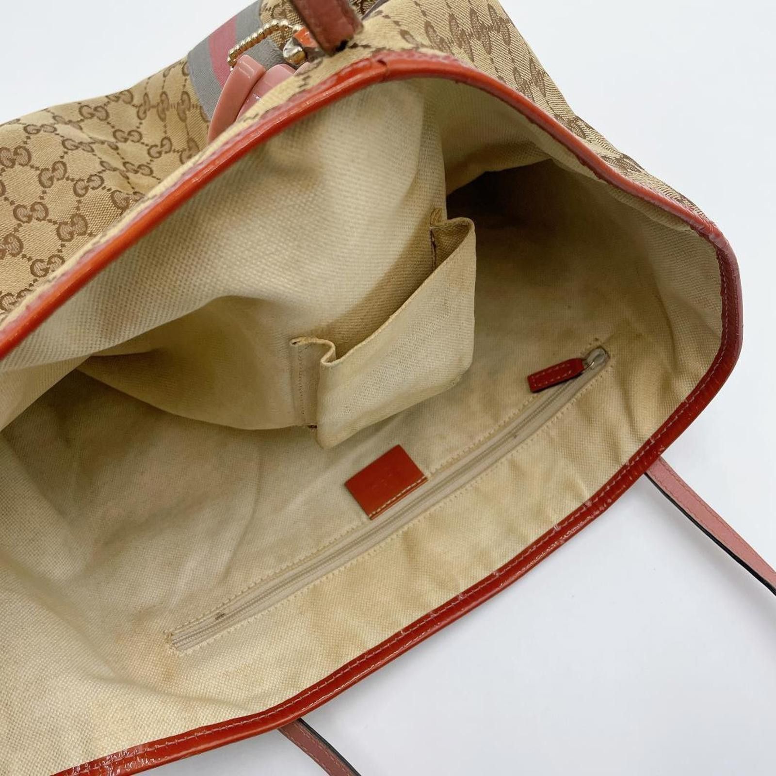 Gucci Gucci - Supreme Canvas Tote Bag Size ONE SIZE - 9 Thumbnail