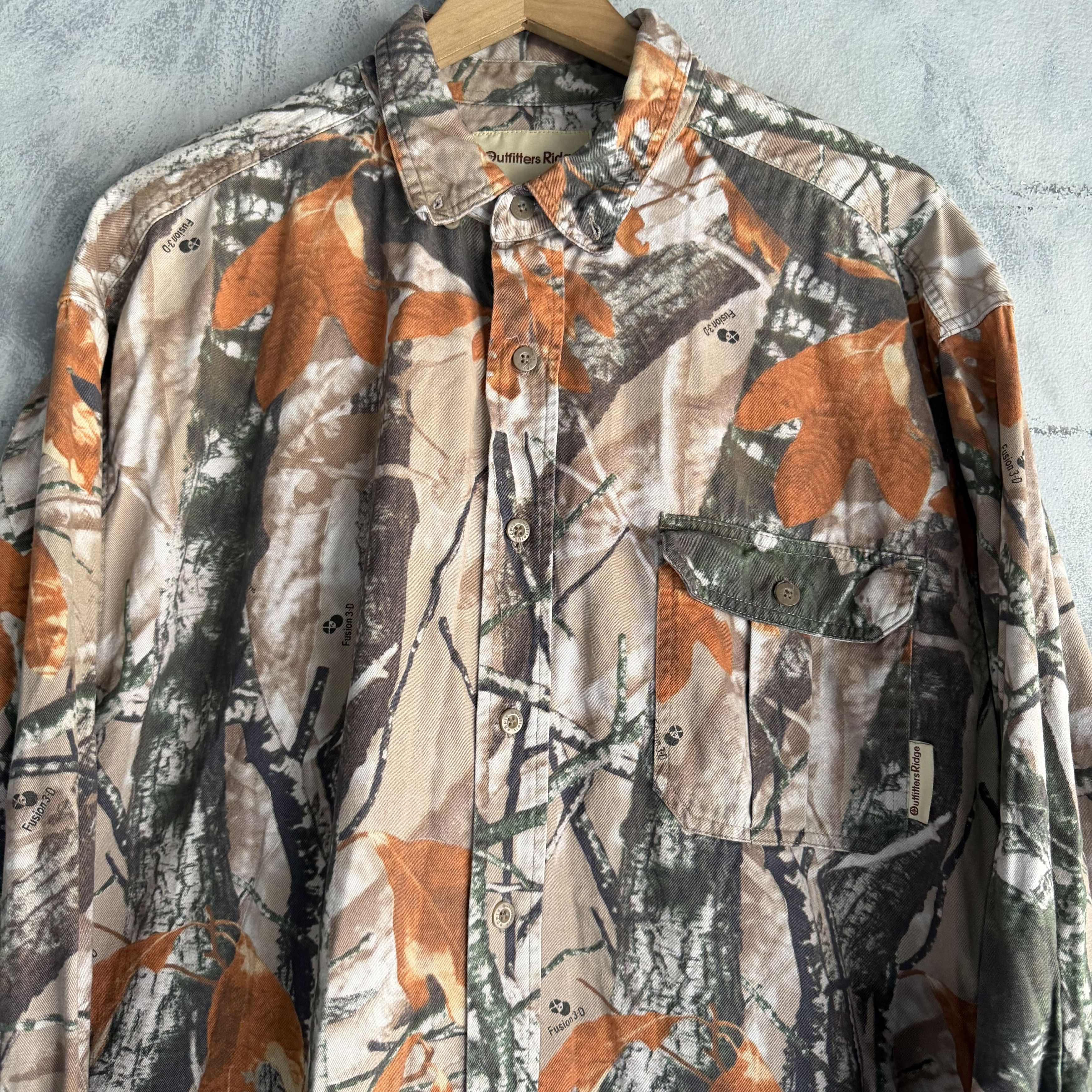 Other Vtg Y2K Outfitters Ridge Button Shirt Camo Fusion 3D Size US XL / EU 56 / 4 - 2 Thumbnail