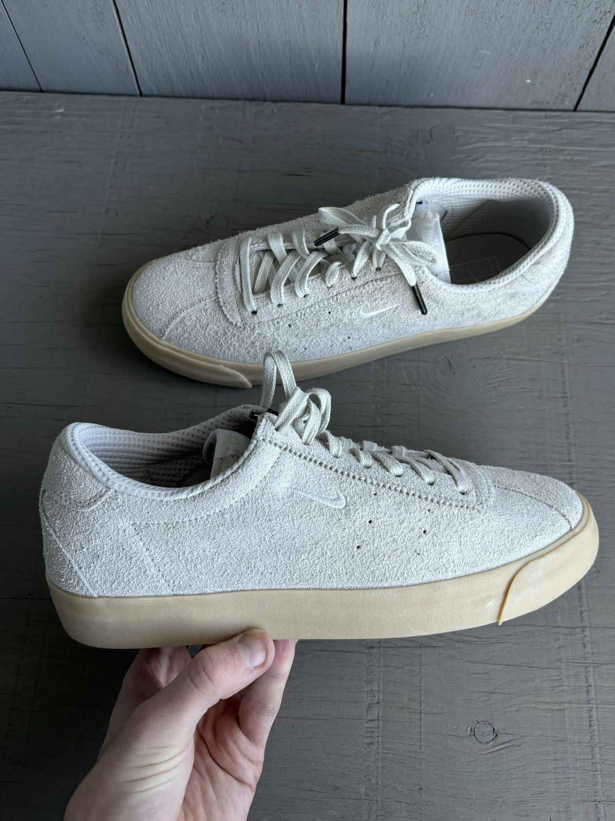 Nike Nike Match Classic Suede Light Bone Blazer Low Samba Skate Size US 8 / EU 41 - 3 Thumbnail
