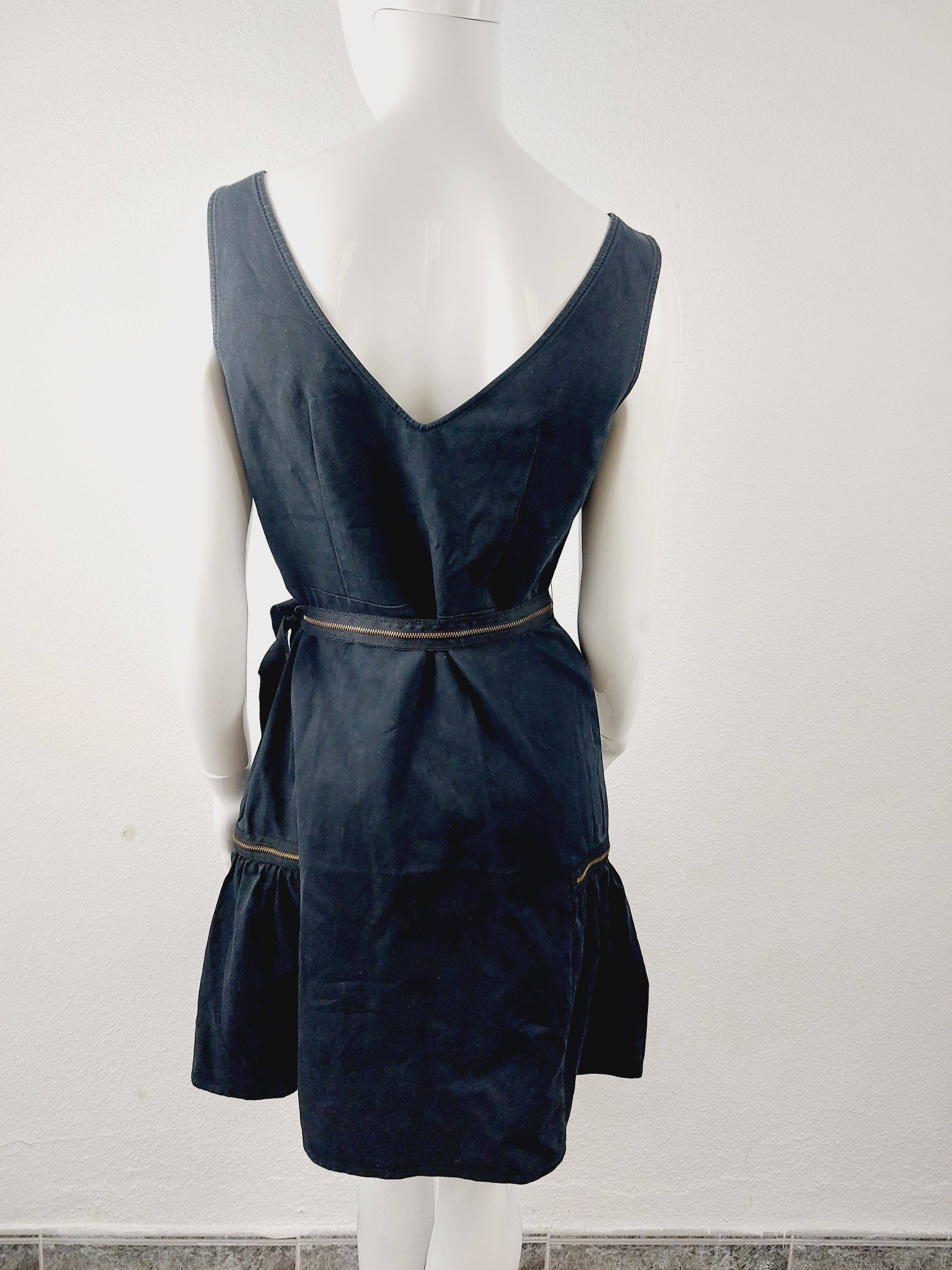 Moschino Moschino Cheap and Chic Zip Zipper Denim Jeans Midi Dress Size S / US 4 / IT 40 - 11 Thumbnail