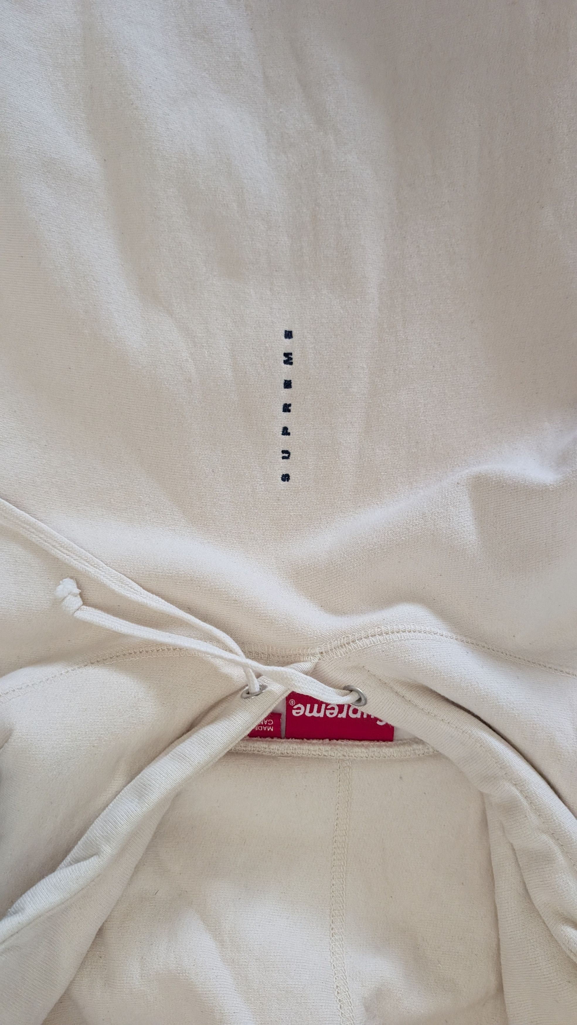 Supreme Supreme Small Vertical Logo ss20 Cream Hoodie Size US L / EU 52-54 / 3 - 2 Thumbnail