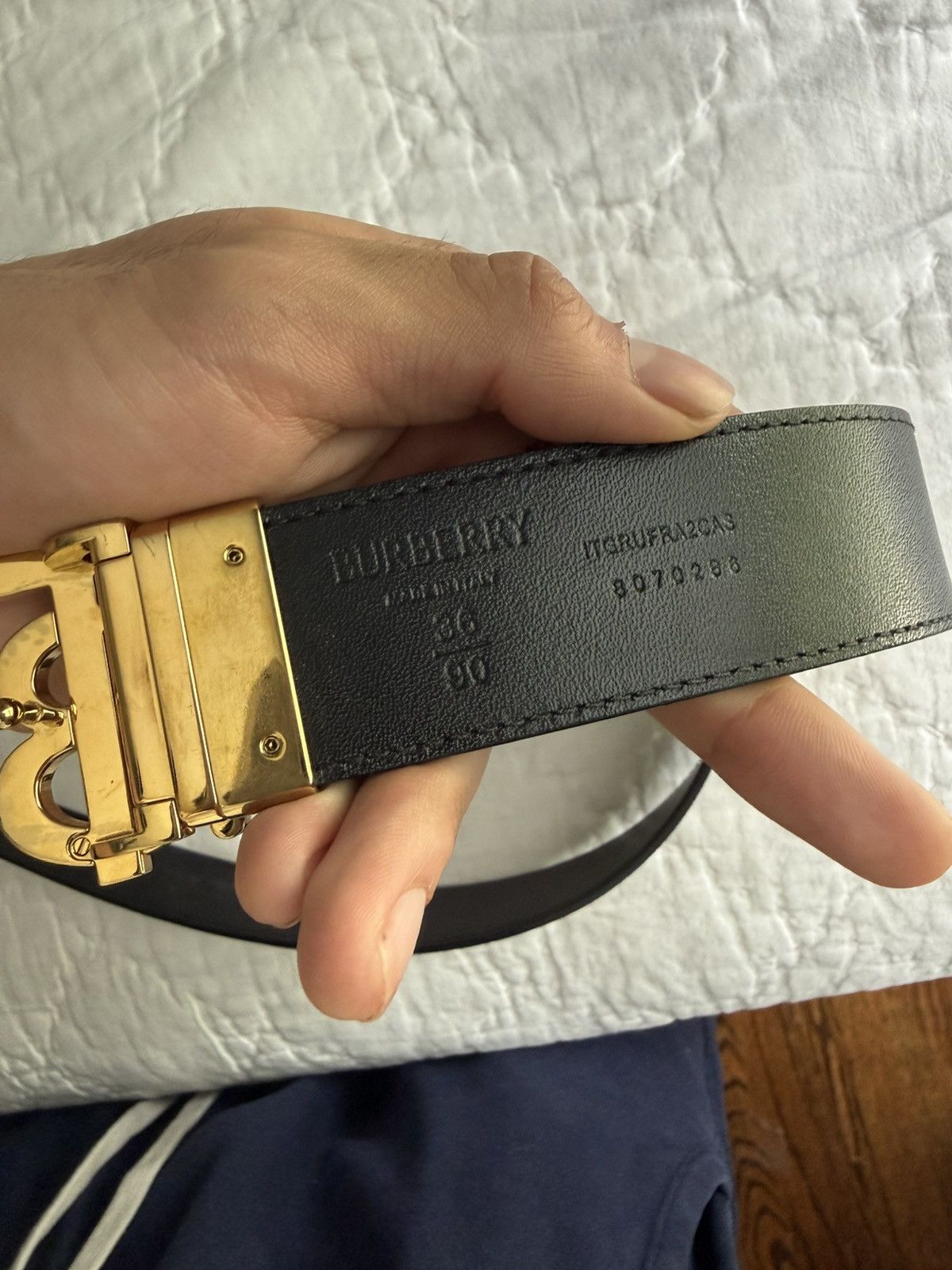 Burberry Burberry reversible belt Size 32 - 3 Thumbnail