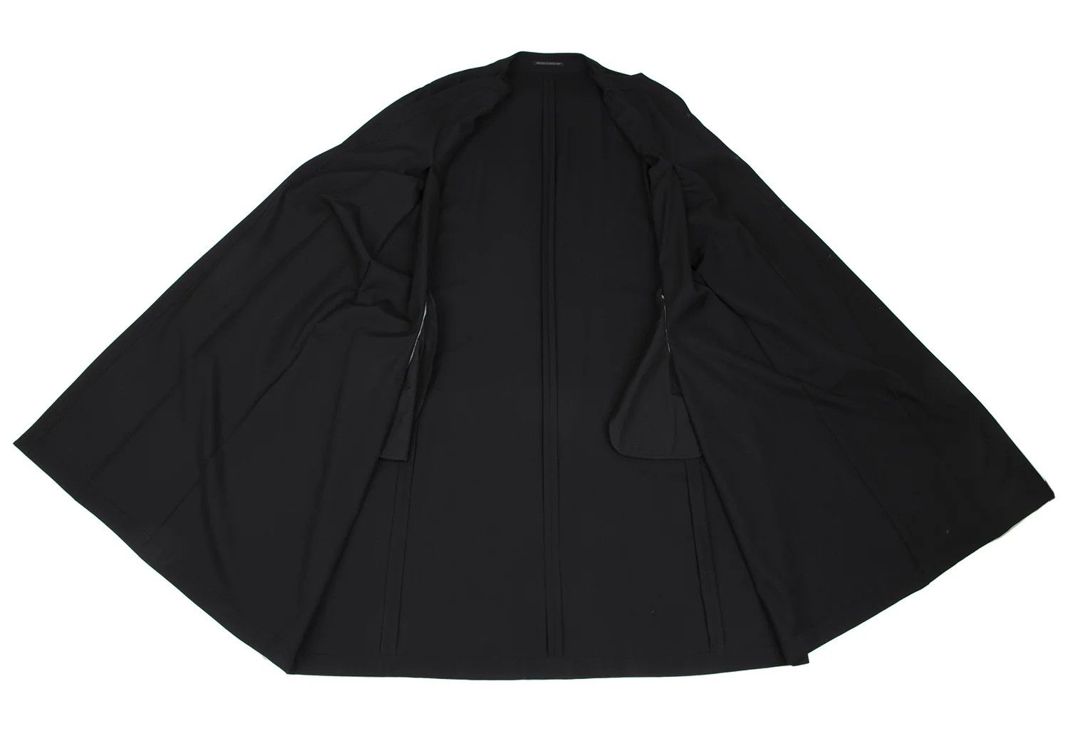 Yohji Yamamoto Yohji Yamamoto Wool Gabardine No-Collar Coat Size US XL / EU 56 / 4 - 10 Thumbnail