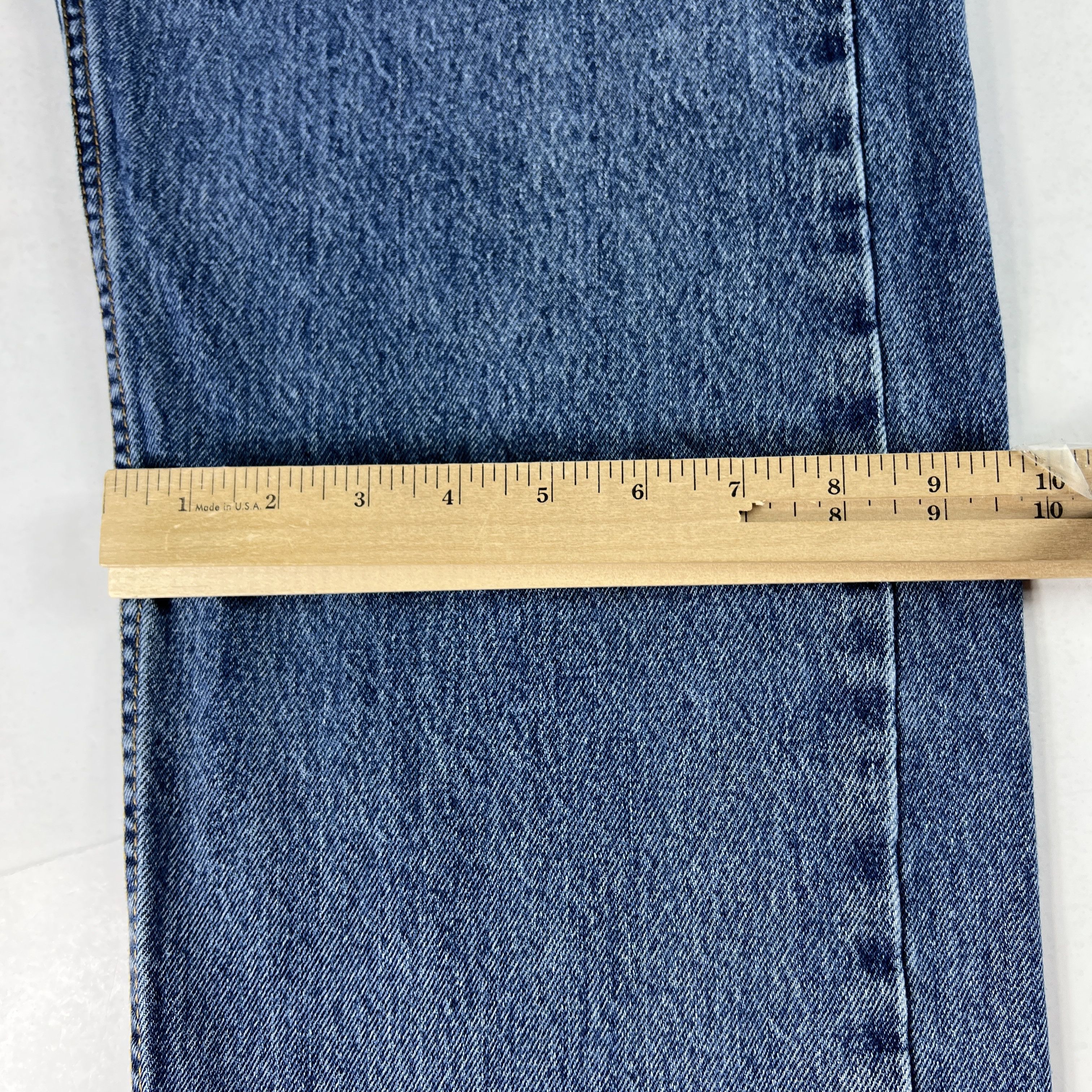 Levi's Levi's Jeans 505 Regular Straight Blue Faded Cotton Denim Size US 36 / EU 52 - 20 Thumbnail
