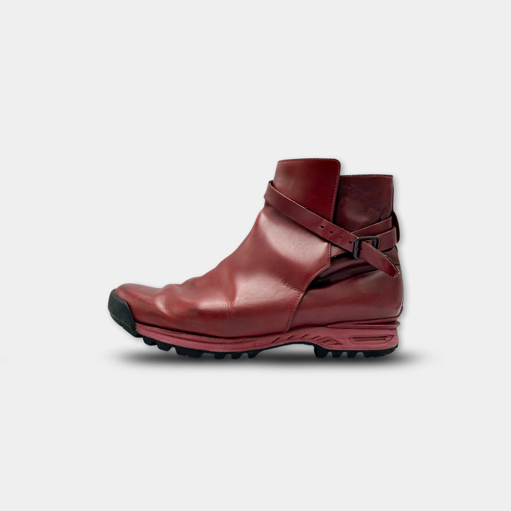 Acne Studios Acne Studios Track Oxblood Leather Boots Size US 8 / EU 41 - 3 Thumbnail