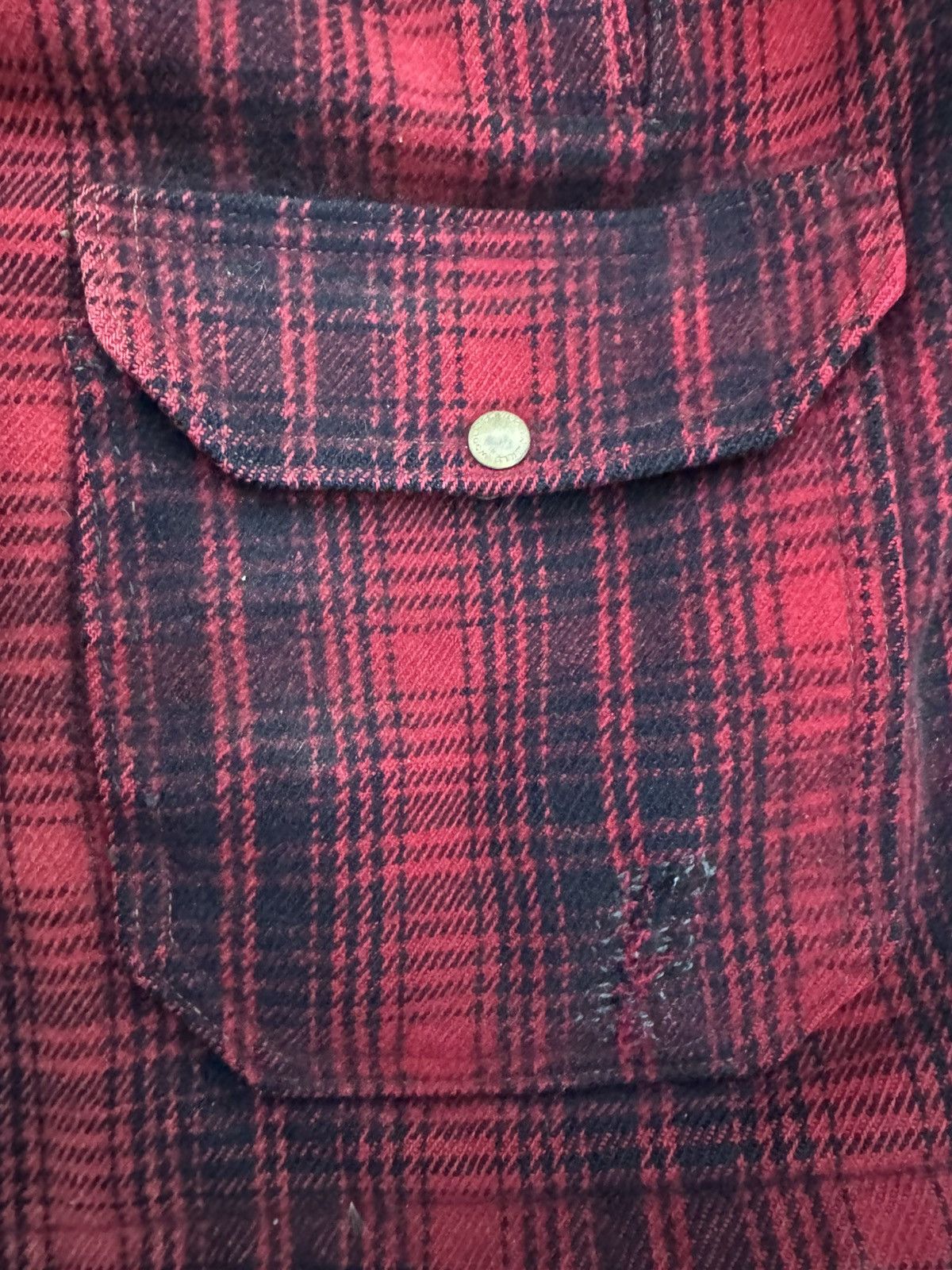 Woolrich Woolen Mills Vintage Woolrich Red Plaid Wool Coat - Fits Large Size US L / EU 52-54 / 3 - 6 Thumbnail