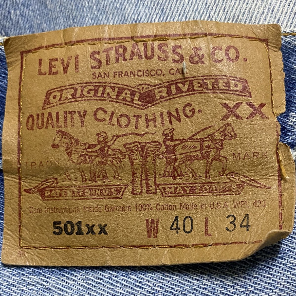 Levi's × Vintage Vintage Brand Levi’s 501 Jeans 1990s Size US 40 / EU 56 - 9 Thumbnail