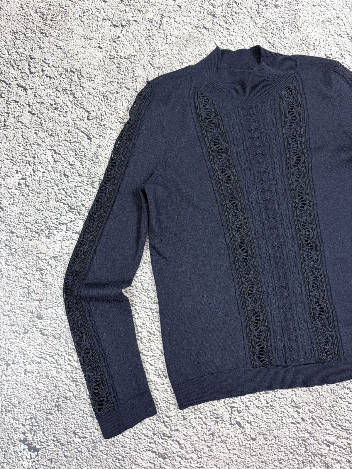 Sezane Sézane Janis Laine Merino Manches Longues Pull Tricot Size M / US 6-8 / IT 42-44 - 4 Thumbnail