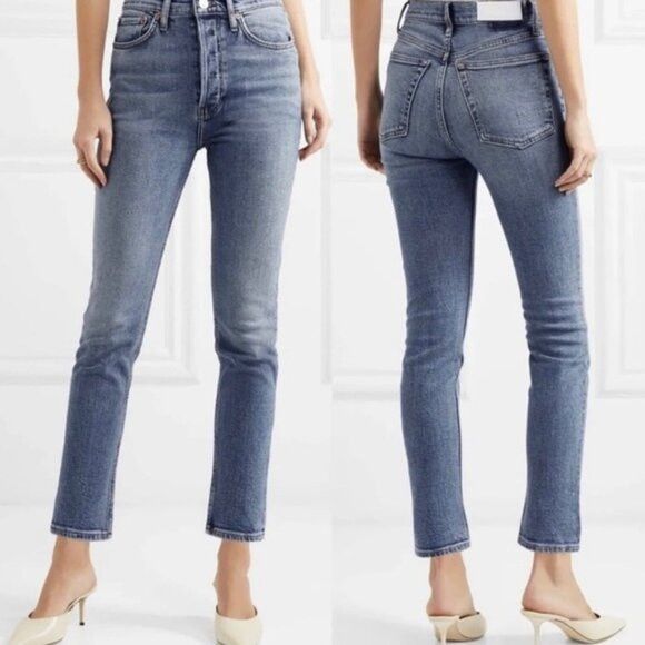 Levi's × RE/DONE RE/DONE Levi's High Rise Ankle Crop Jeans - USA 🇺🇸 Size 28" / US 6 / IT 42 - 13 Thumbnail