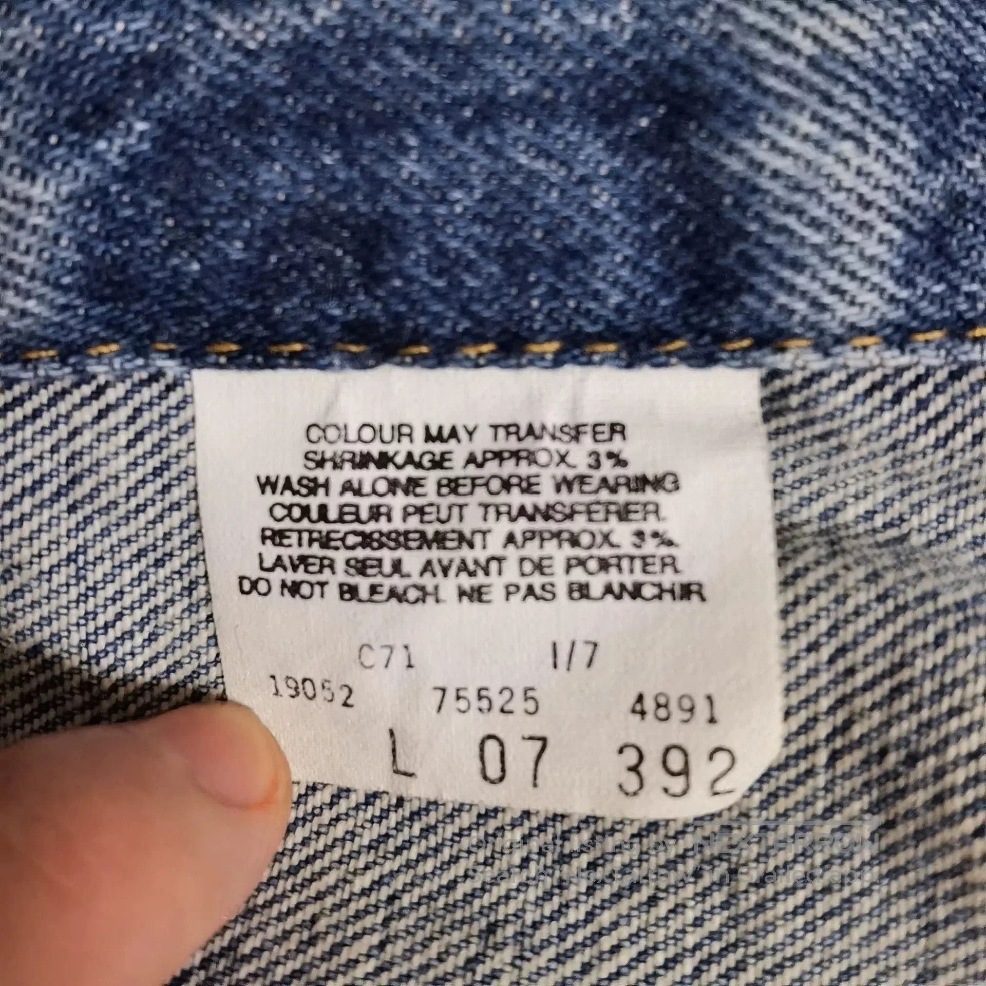 Vintage Vintage Levi's 90s Denim Jacket. Size US L / EU 52-54 / 3 - 7 Thumbnail
