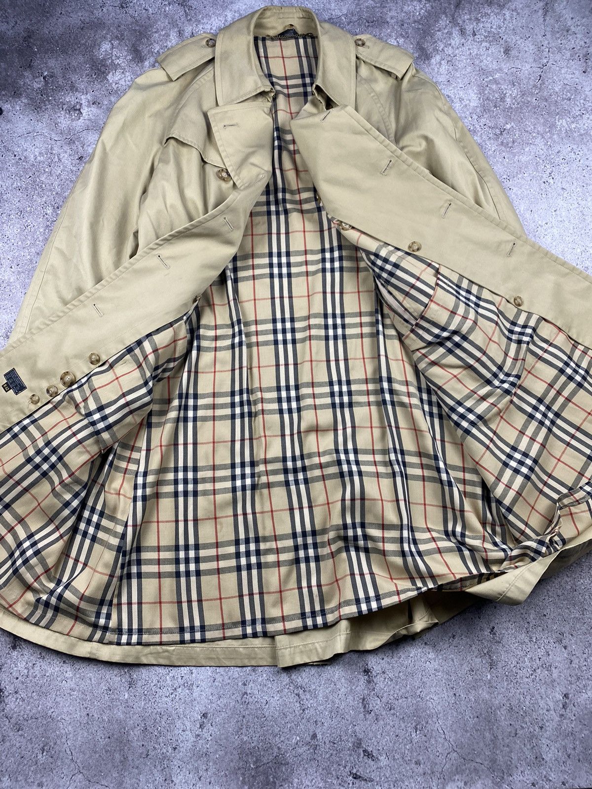 Burberry Vintage Burberry STYLE trench coat beige full novacheck Size US XL / EU 56 / 4 - 2 Thumbnail