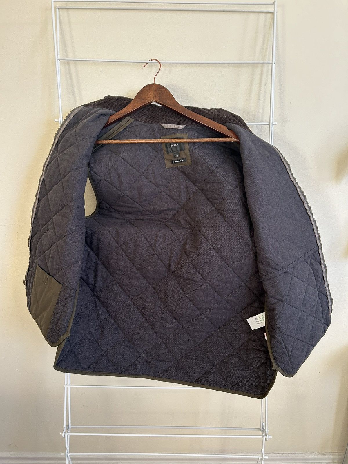 J.Crew J Crew quilted vest in dark green Size US L / EU 52-54 / 3 - 3 Thumbnail