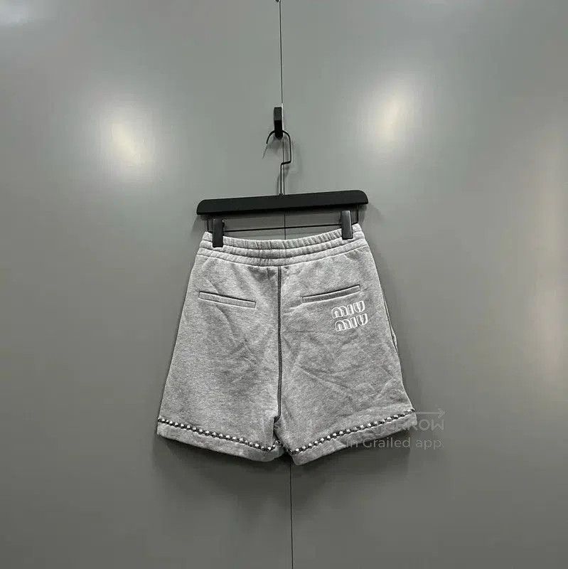 Miu Miu Miu Miu Summer Gray Cotton Women's Shorts . Size 28" / US 6 / IT 42 - 2 Thumbnail