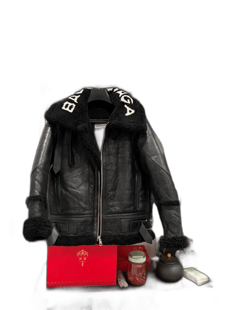 Balenciaga Balenciaga Leather and Shearling Jacket Size XS / US 0-2 / IT 36-38 - 1 Thumbnail