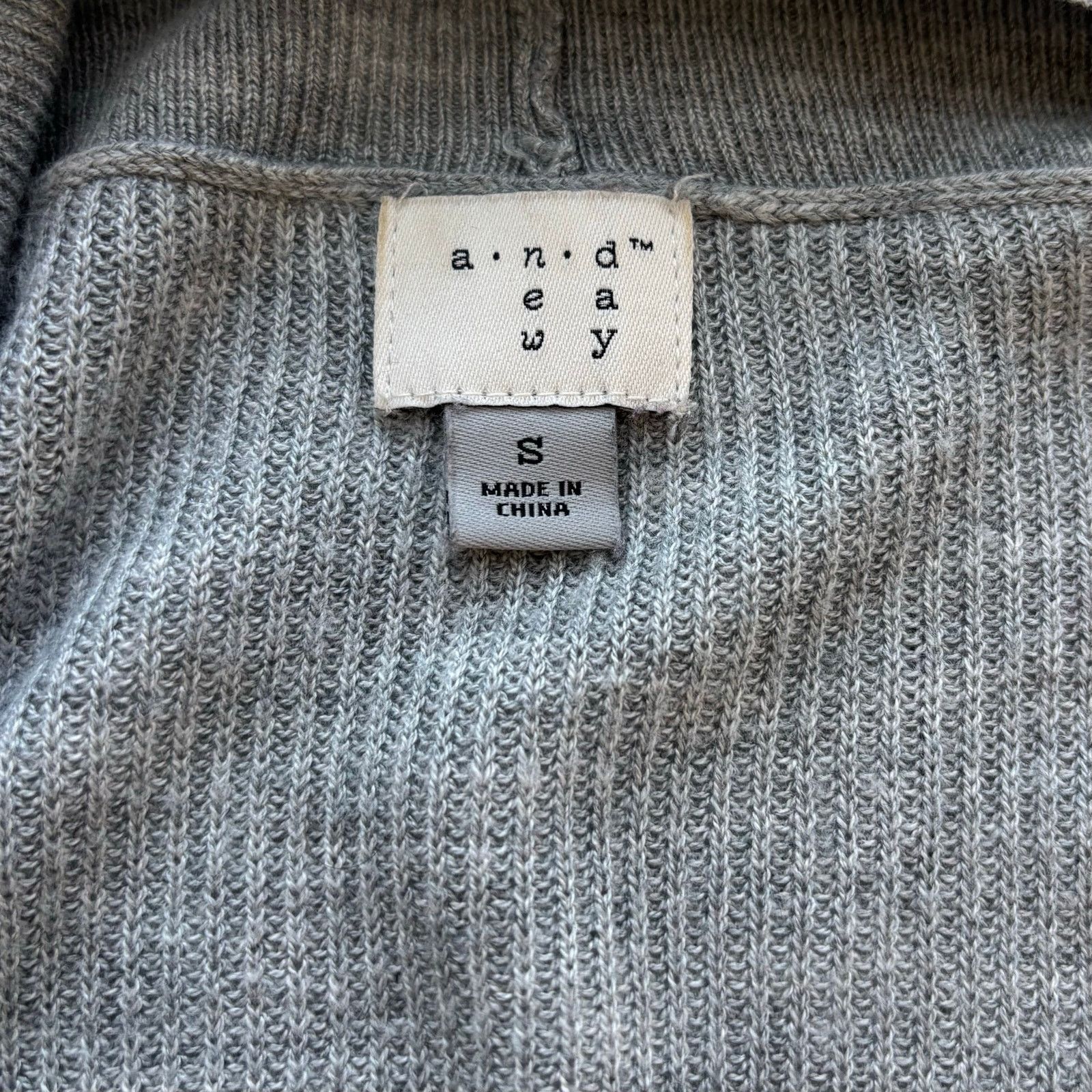 Other A New Day Gray Open Front Cardigan Soft Lightweight Sweater Size S / US 4 / IT 40 - 5 Thumbnail