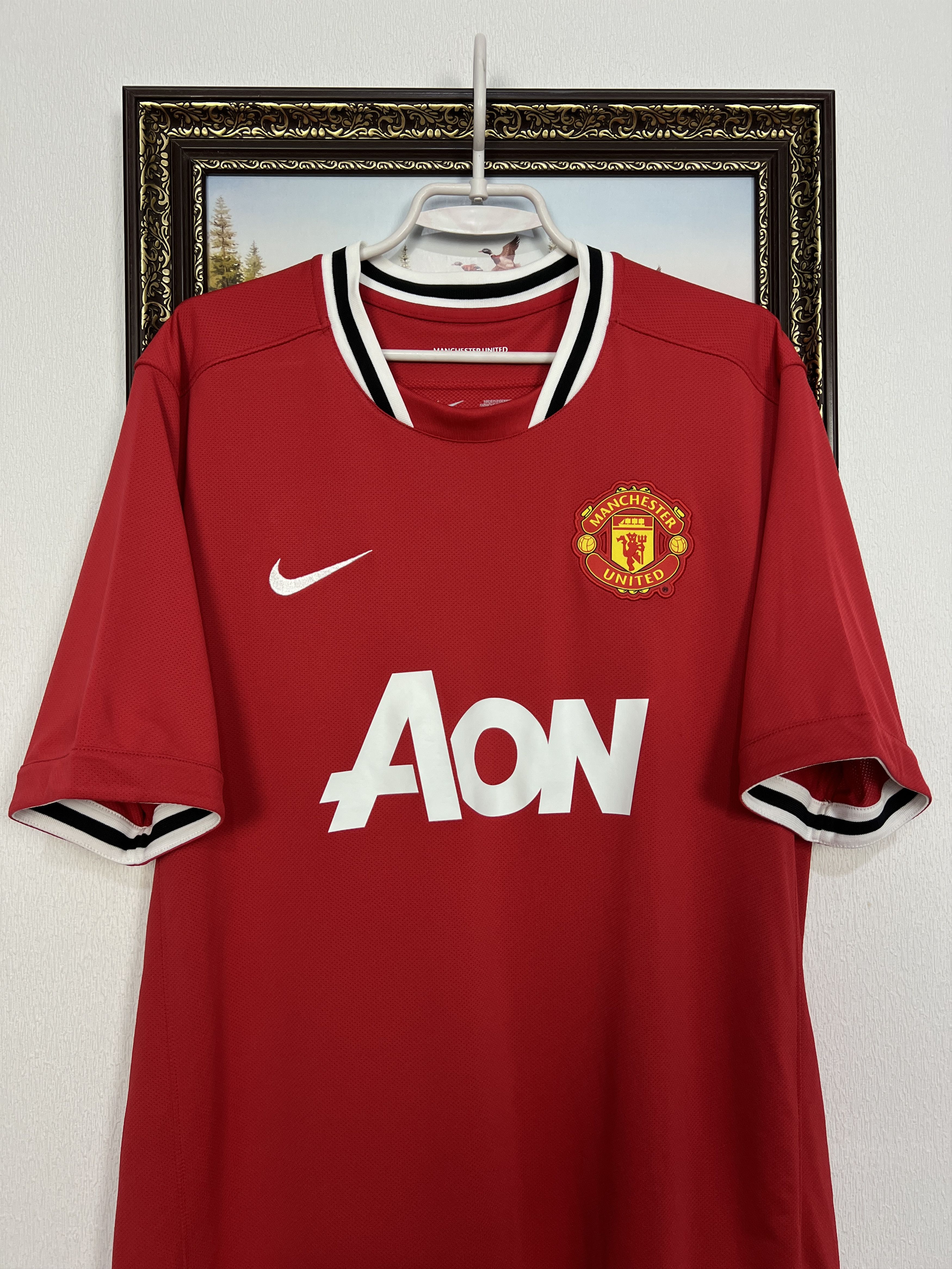 Nike Manchester United football shirt Soccer Nike Jersey Trikot Size US XL / EU 56 / 4 - 2 Thumbnail