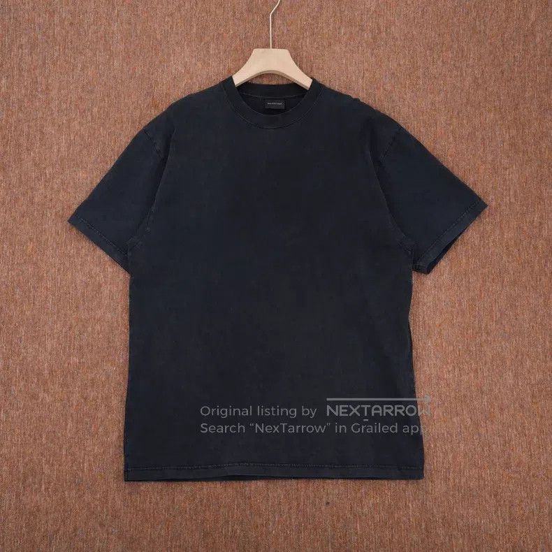 Balenciaga Balenciaga Washed Distressed Crystal T-Shirt Size US XS / EU 42 / 0 - 1 Thumbnail