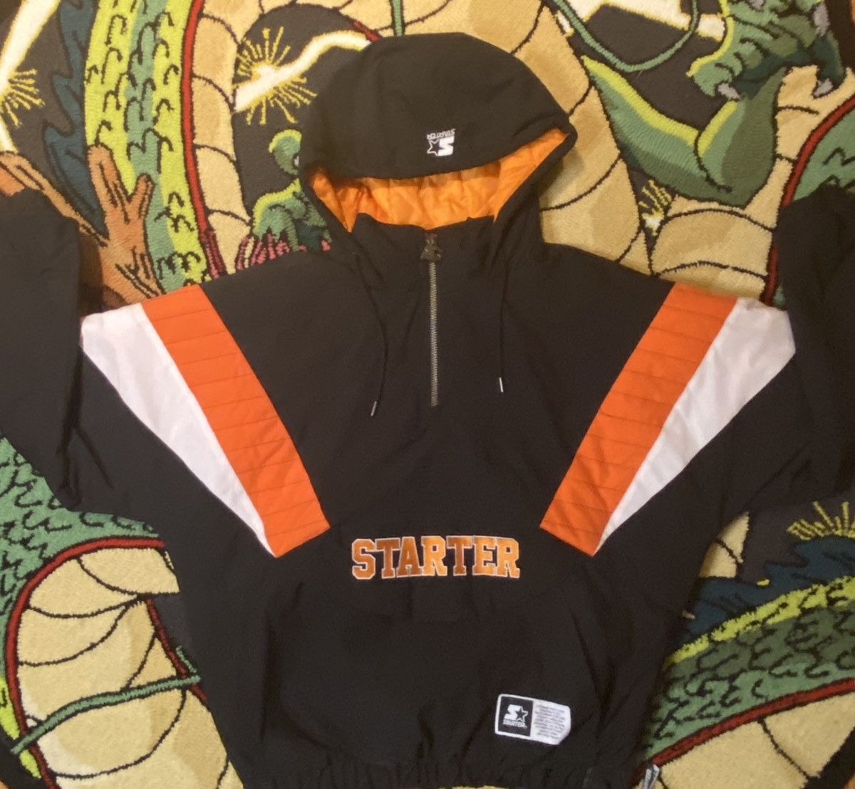 image of Breakaway Anorak Starter in Orange, Men's (Size Medium)