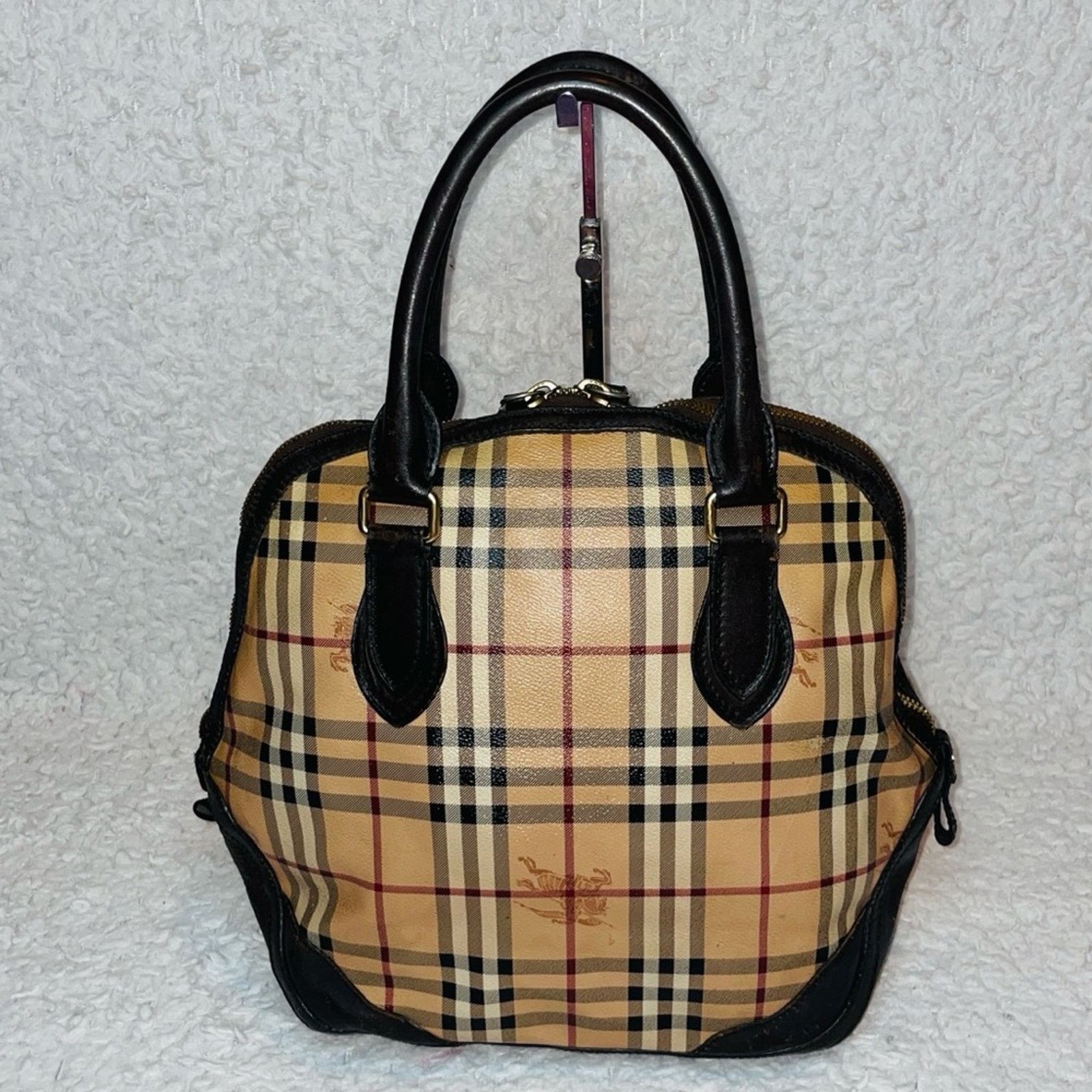 Burberry Burberry Haymarket Check Orchard Bowler Bag Size ONE SIZE - 4 Thumbnail