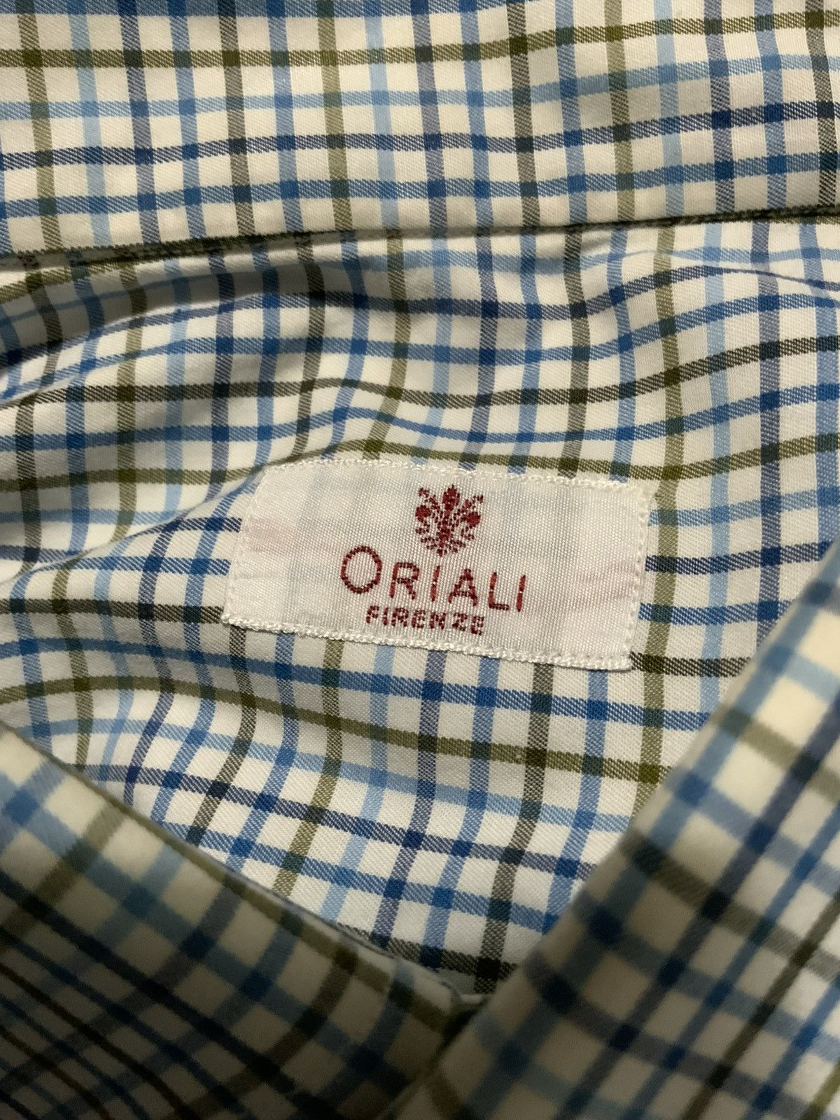 Other Oriali Firenze Made In Italy Check Plaid Dress Button Shirt Size US M / EU 48-50 / 2 - 8 Thumbnail