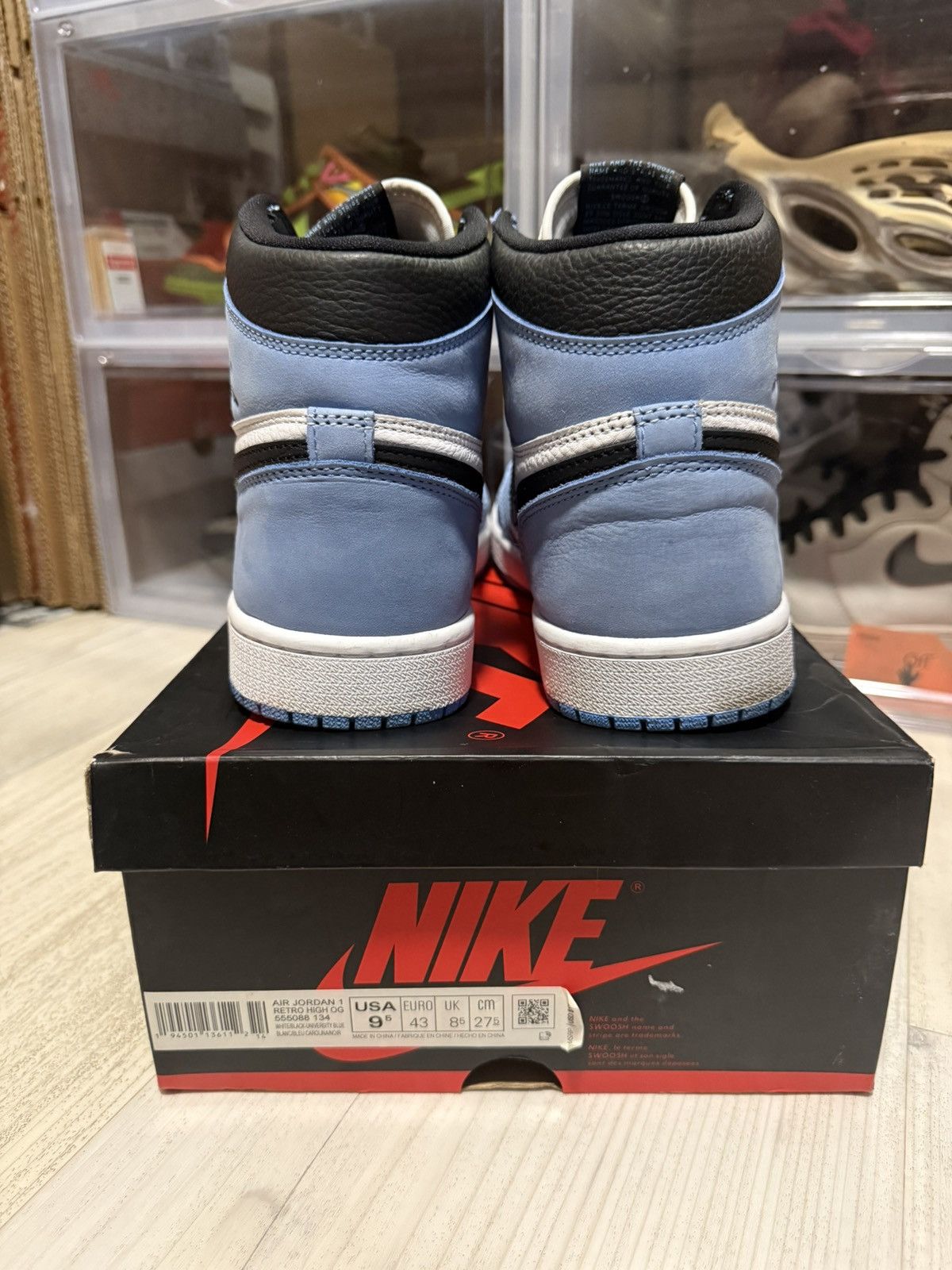 Jordan Brand Air Jordan 1 Retro High OG University Blue Size US 9.5 / EU 42-43 - 5 Thumbnail